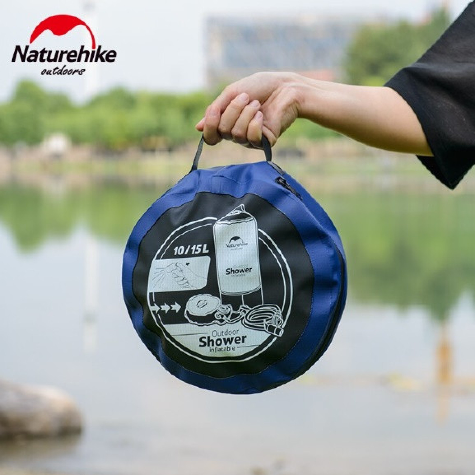 Душ кемпінговий Naturehike об'ємом 11 л NH17L101-D - 5 - Robinzon.ua