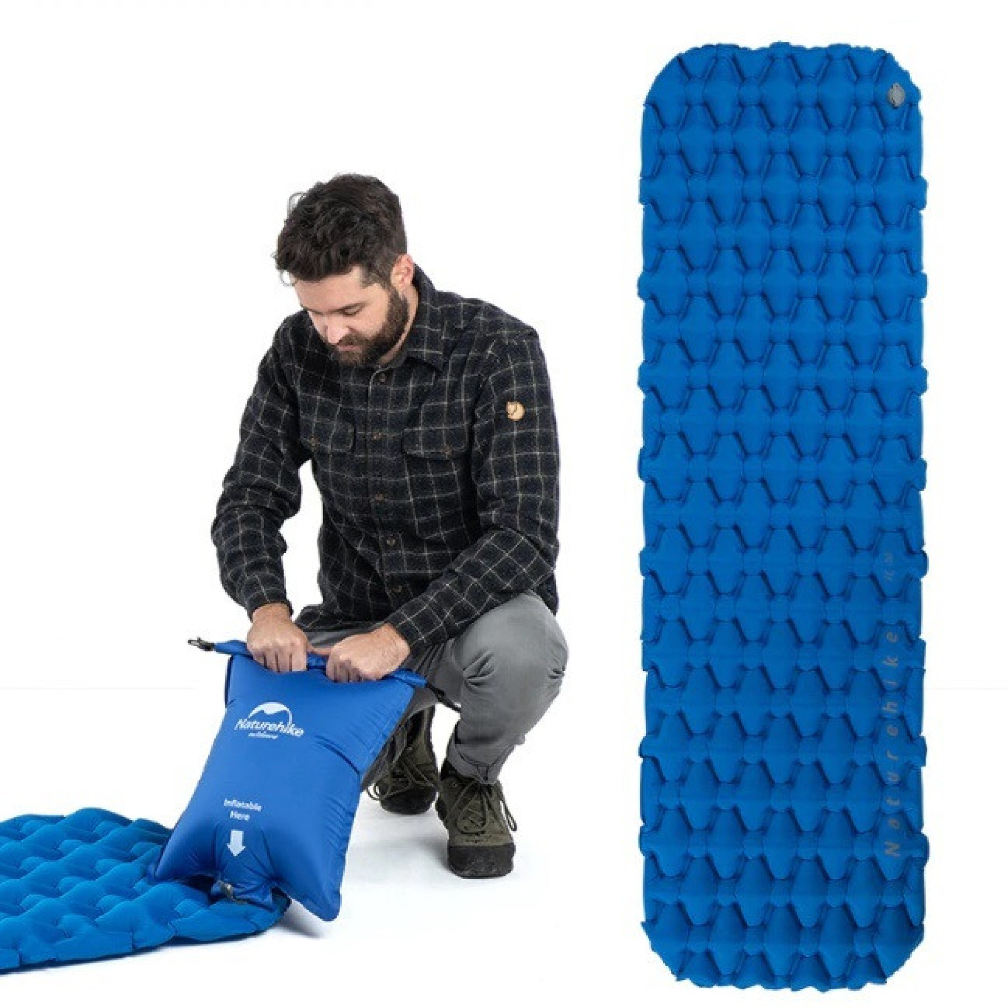 Надувной Коврик Naturehike синий NH19Z032-P - 4 - Robinzon.ua