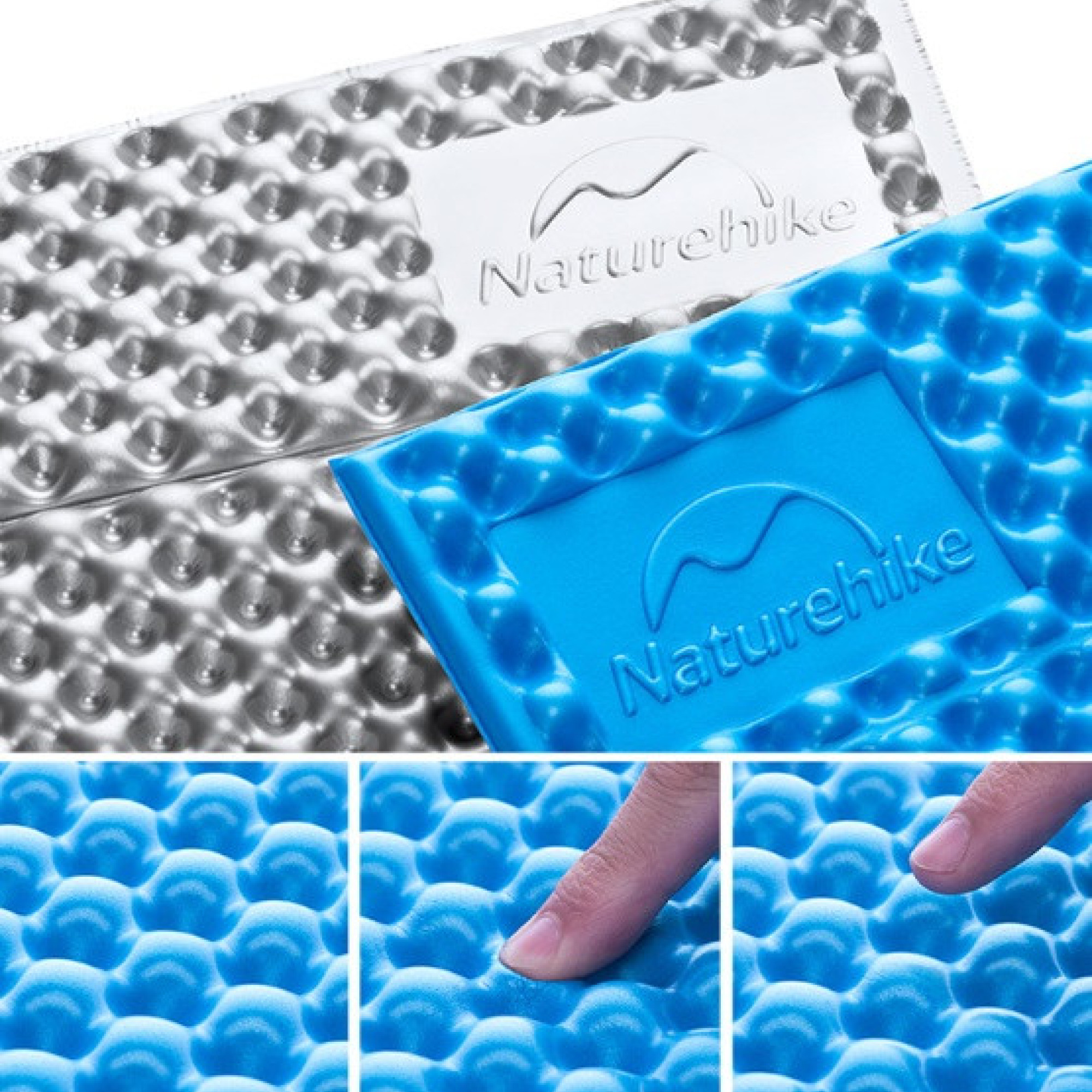 Коврик складной полиуретановый Naturehike синий NH19QD008 - 5 - Robinzon.ua