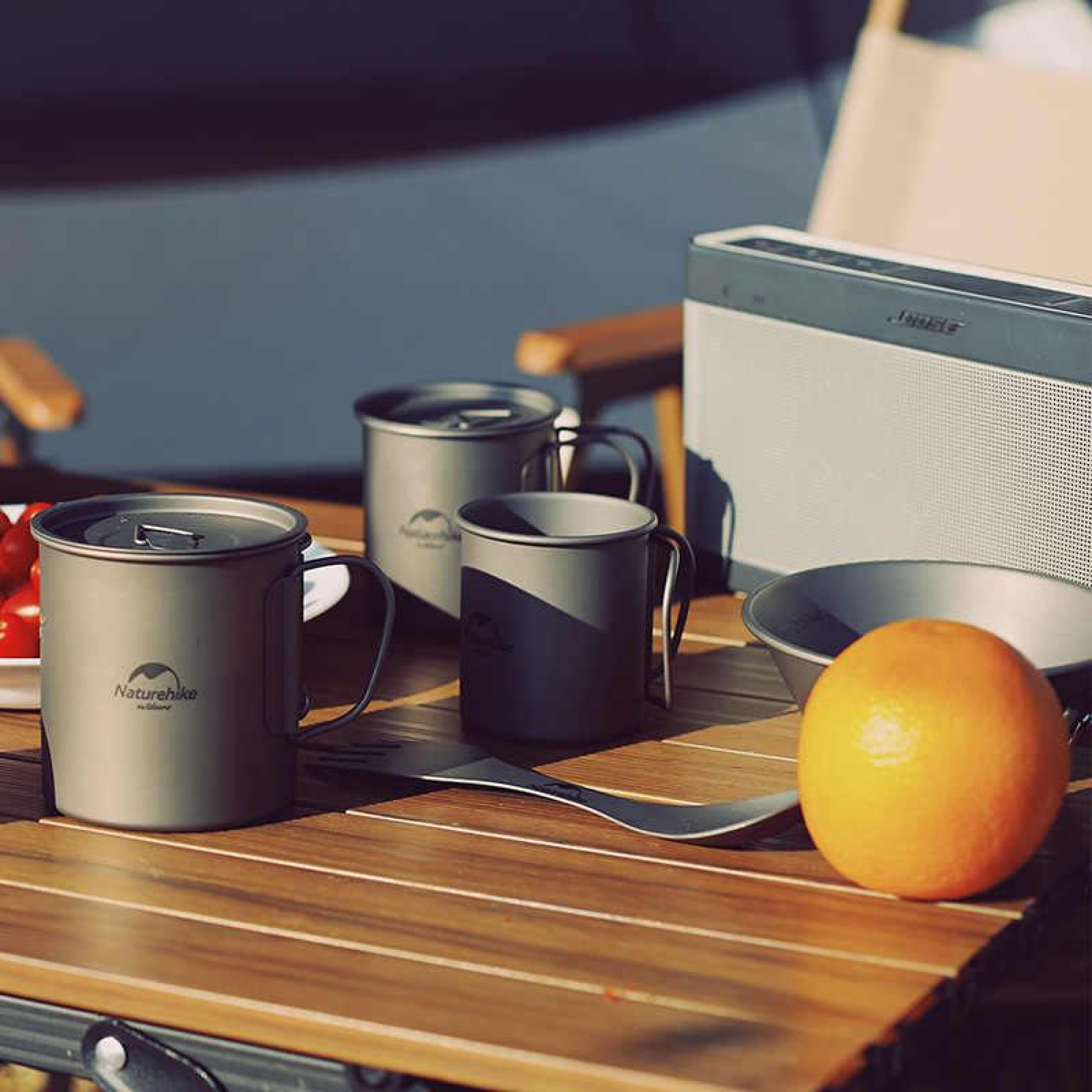 Титановая кружка с крышкой Naturehike 450 мл NH20CJ005. - 2 - Robinzon.ua