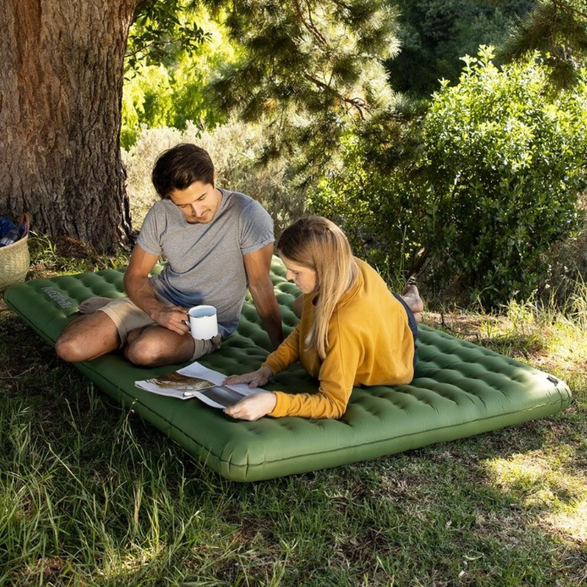 Двухместный коврик Naturehike зеленый NH19QD010 - 2 - Robinzon.ua