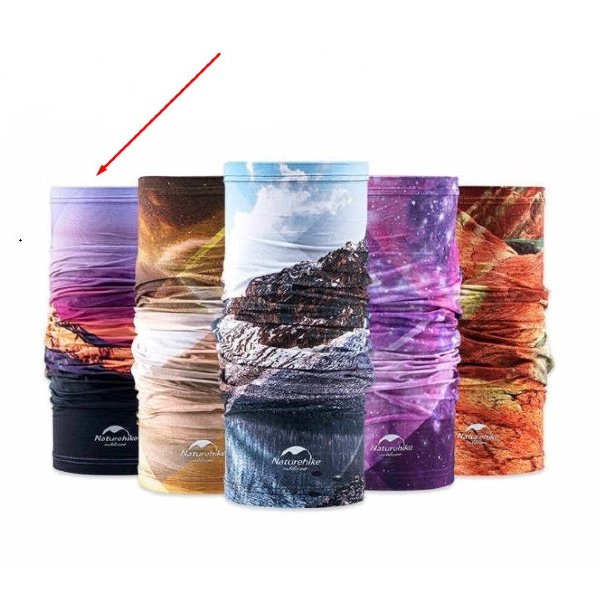 Бафф Naturehike черно-фиолетовый NH20FS024. - 1 - Robinzon.ua