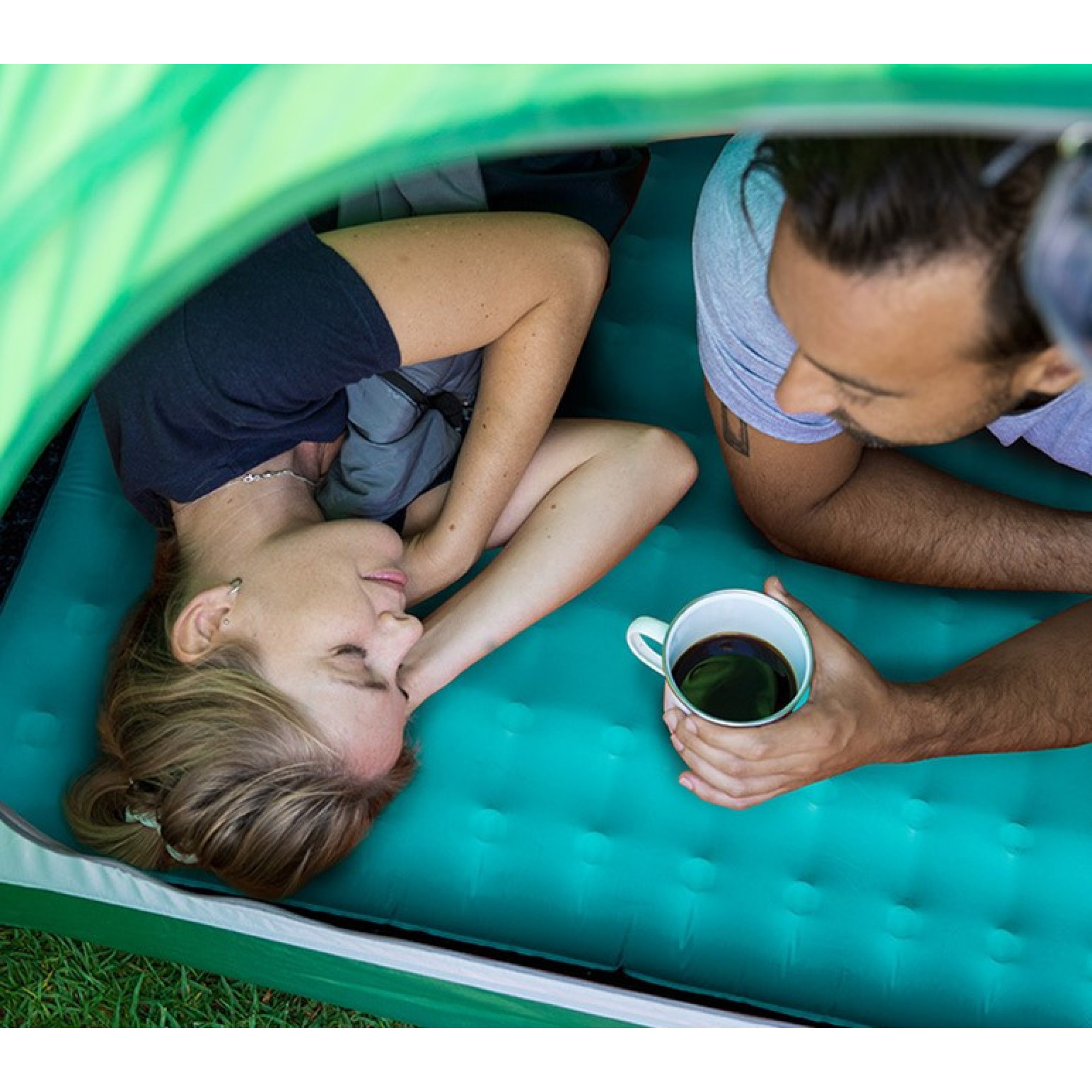 Двомісний килимок Naturehike бірюзовий NH19QD010 - 3 - Robinzon.ua