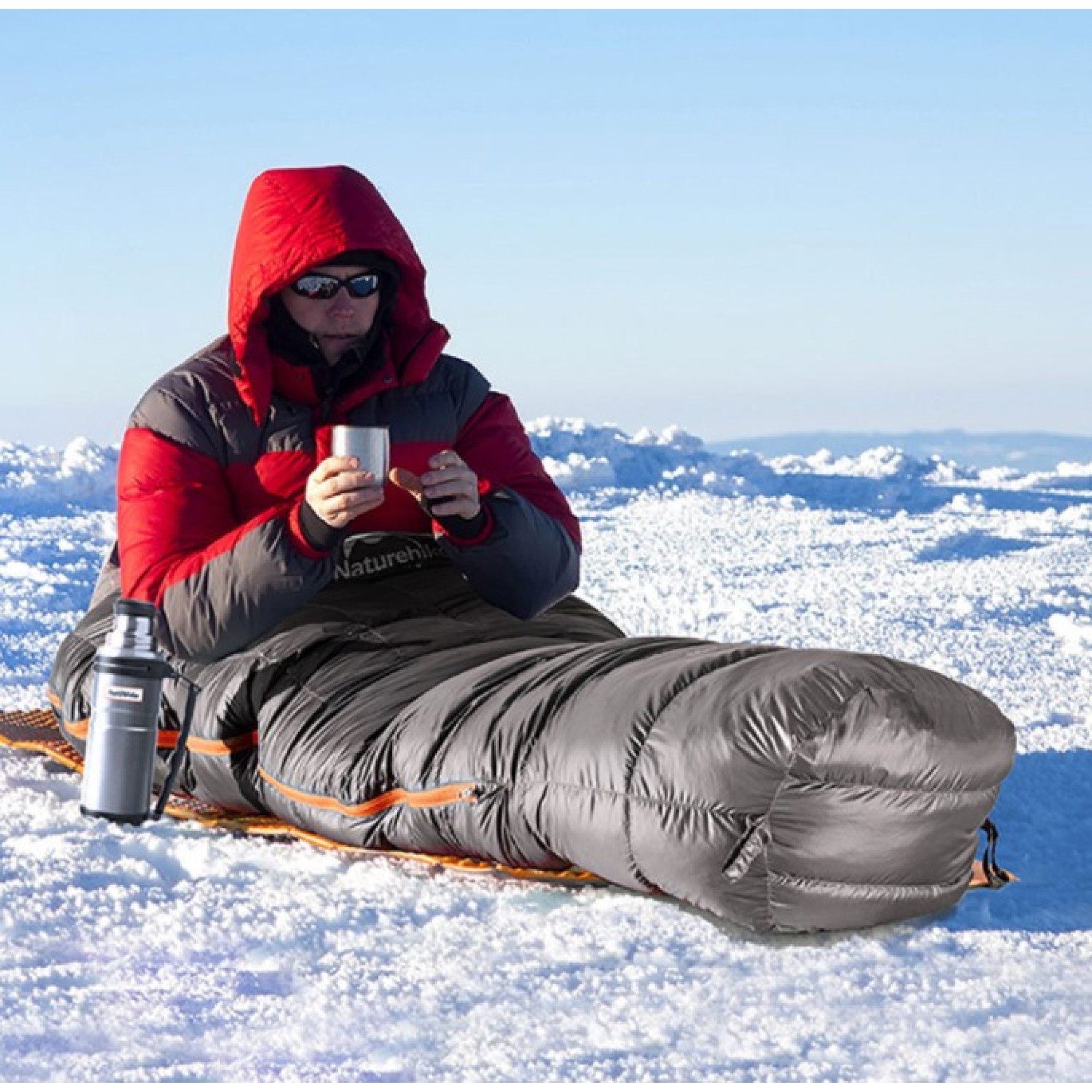 Спальный мешок пуховый Naturehike ULG 400G серый NH19YD001. - 1 - Robinzon.ua