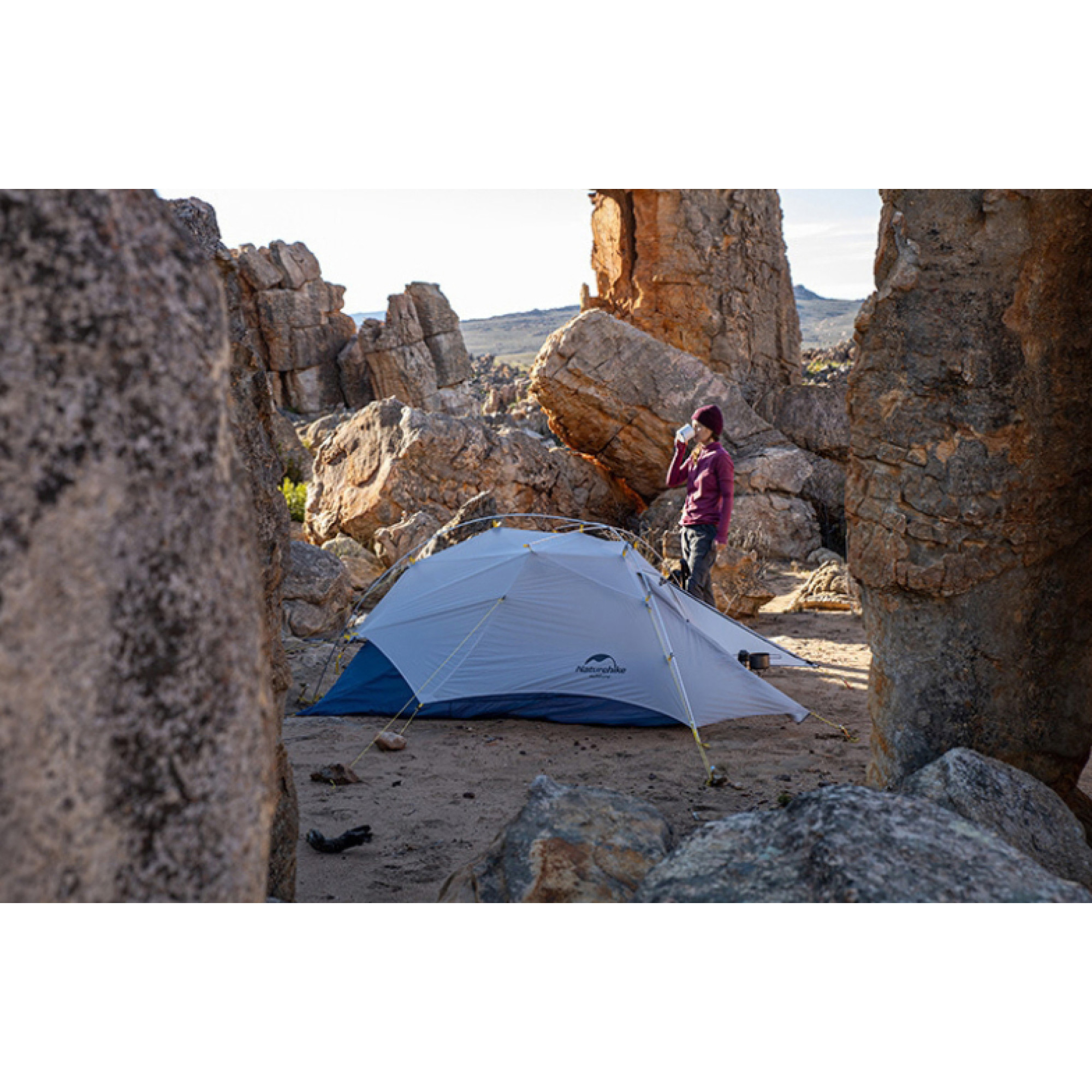 Двухместная палатка Naturehike CloudUP-Wing 2 серая NH19ZP083. - 6 - Robinzon.ua