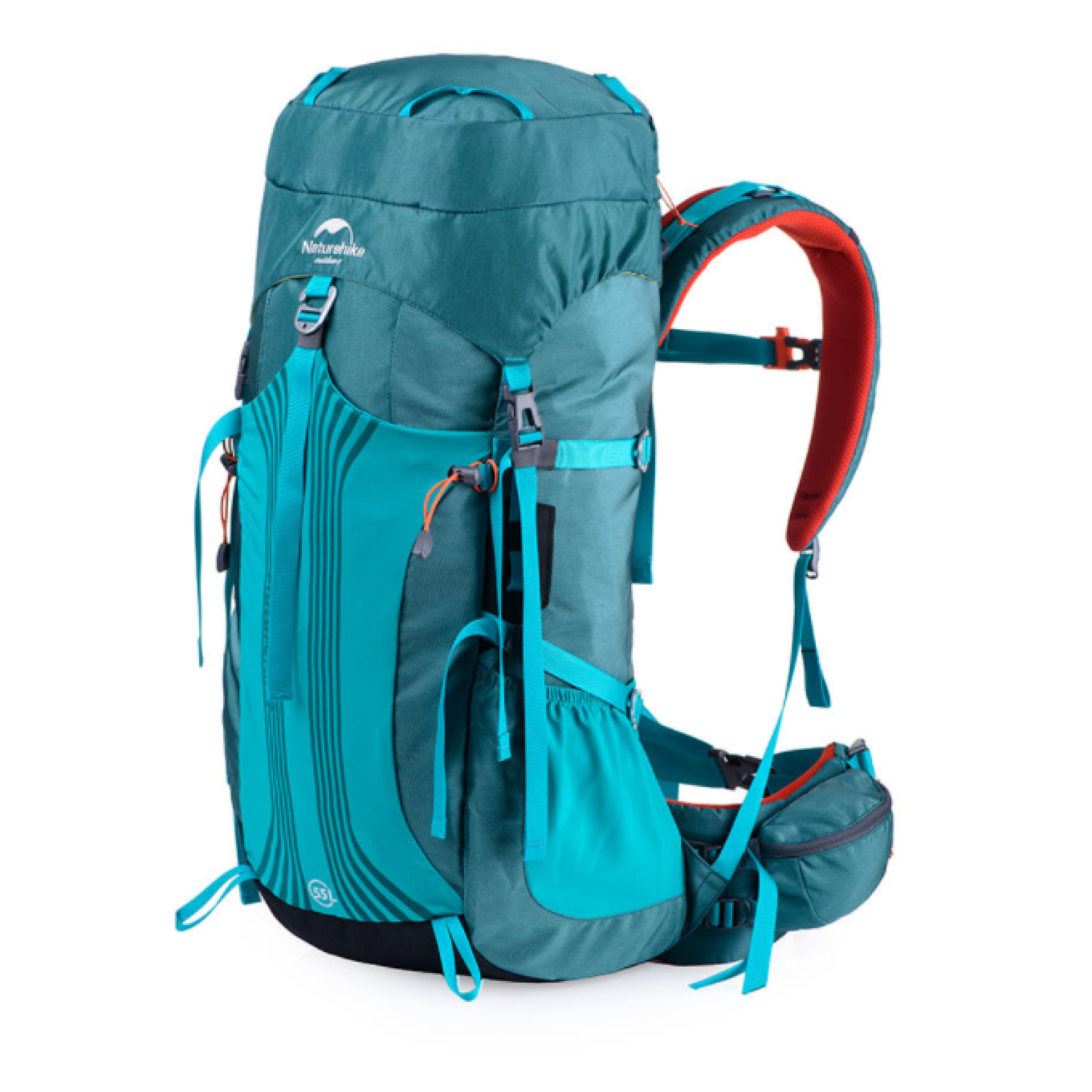 Рюкзак туристичний Naturehike 55 + 5 л блакитний NH16Y020-Q - Robinzon.ua