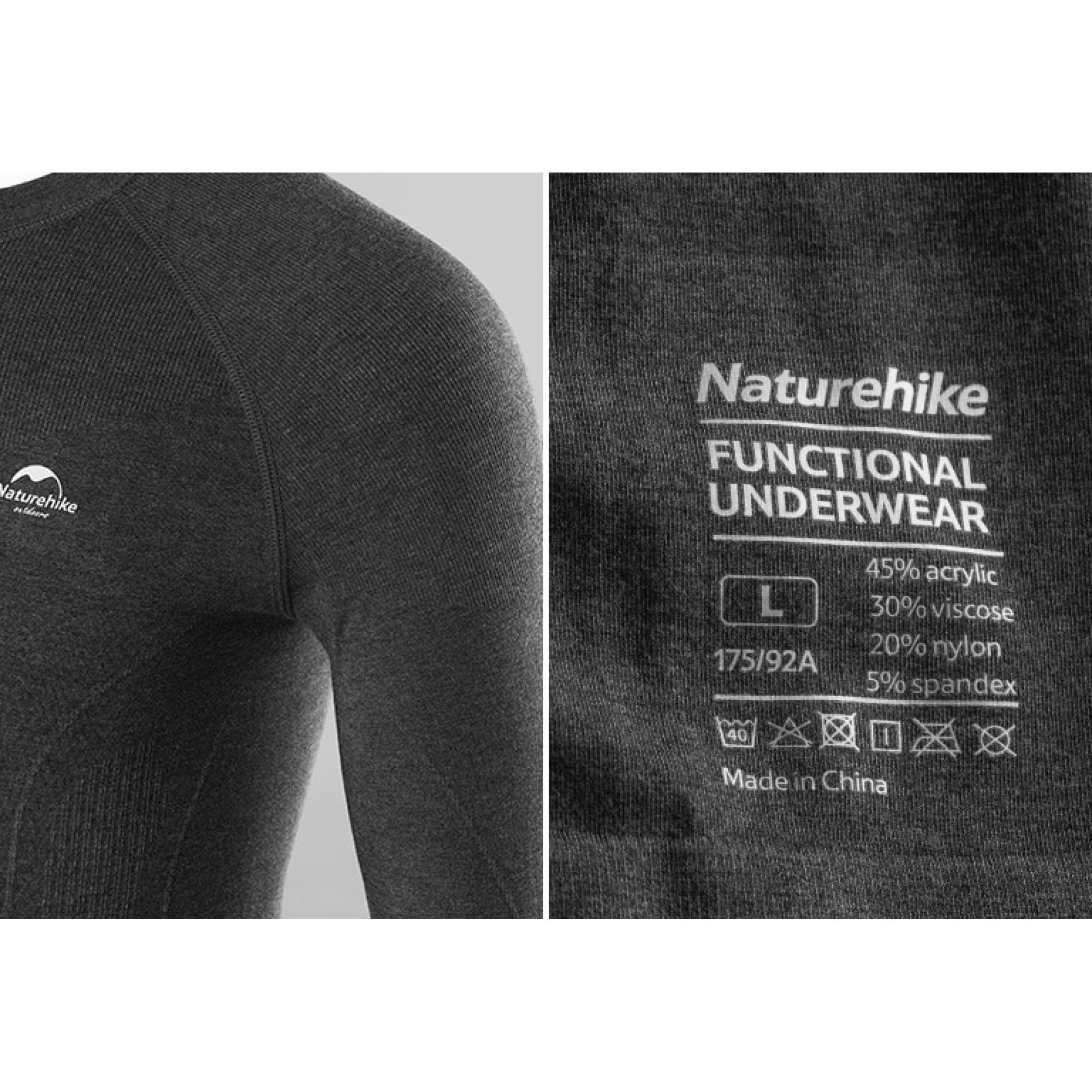 Женская термокофта Heatmax Naturehike размер L серая NH19FS023. - 6 - Robinzon.ua