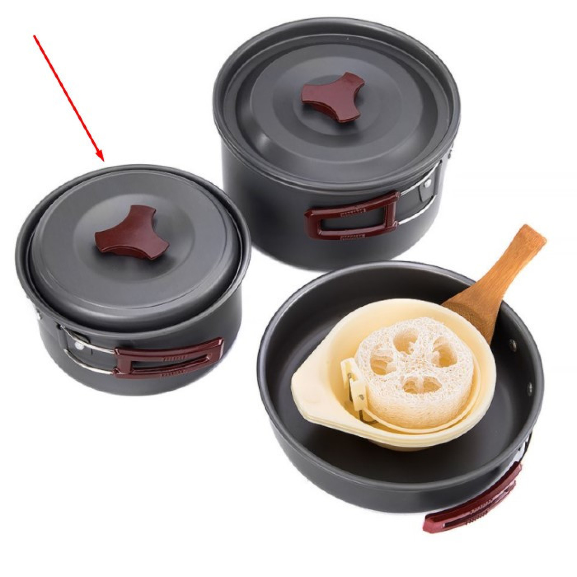 Казанок туристичний 1 л Naturehike NH15T203-G - 1 - Robinzon.ua