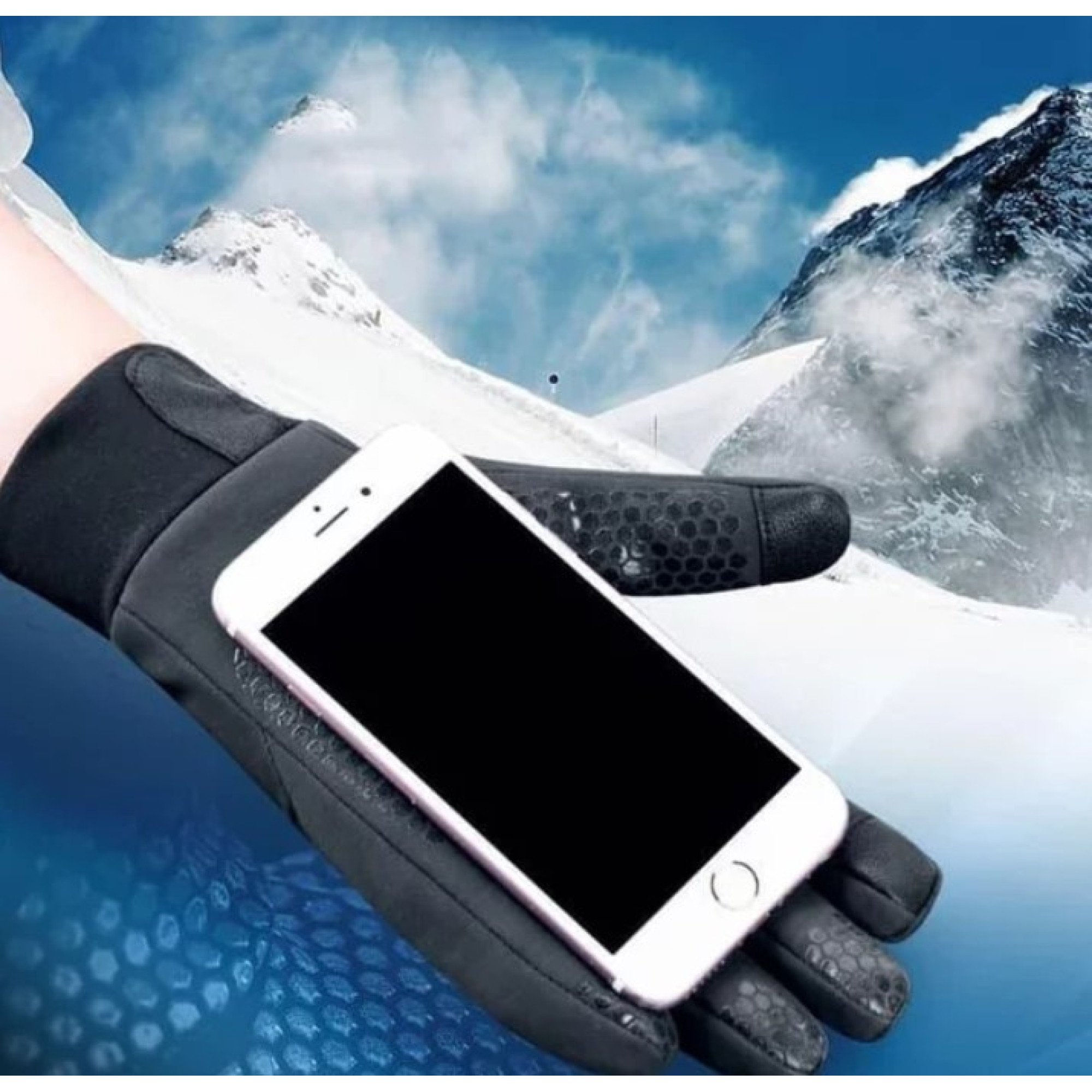 Зимние флисовые перчатки Naturehike размер L черные NH19S005-T. - 2 - Robinzon.ua