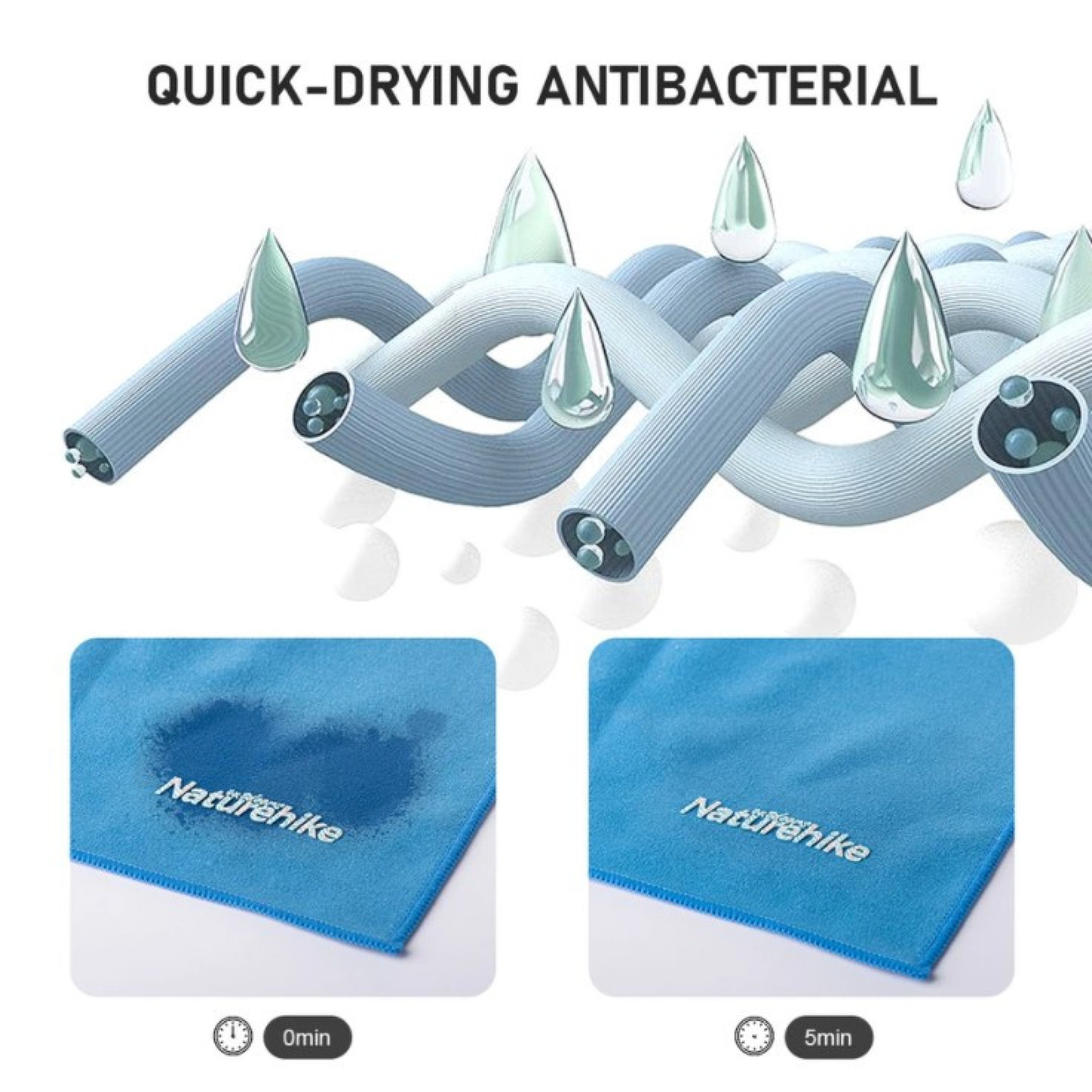 Рушник туристичний Naturehike 160 х 80 см фіолетовий NH20FS009 - 4 - Robinzon.ua