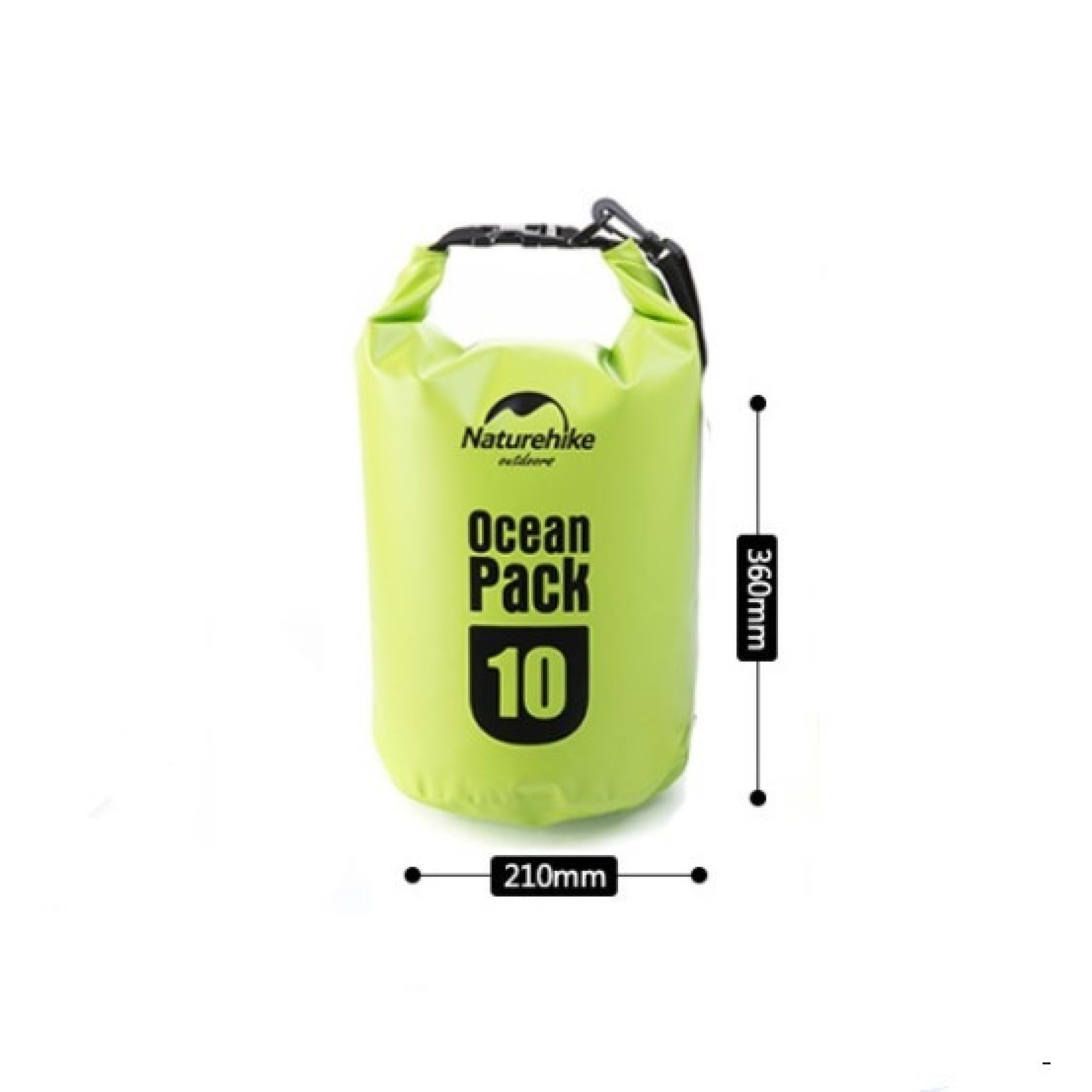 Водонепроникний мішок з ремінцем Naturehike 10 л блакитний FS15M010-J - 6 - Robinzon.ua