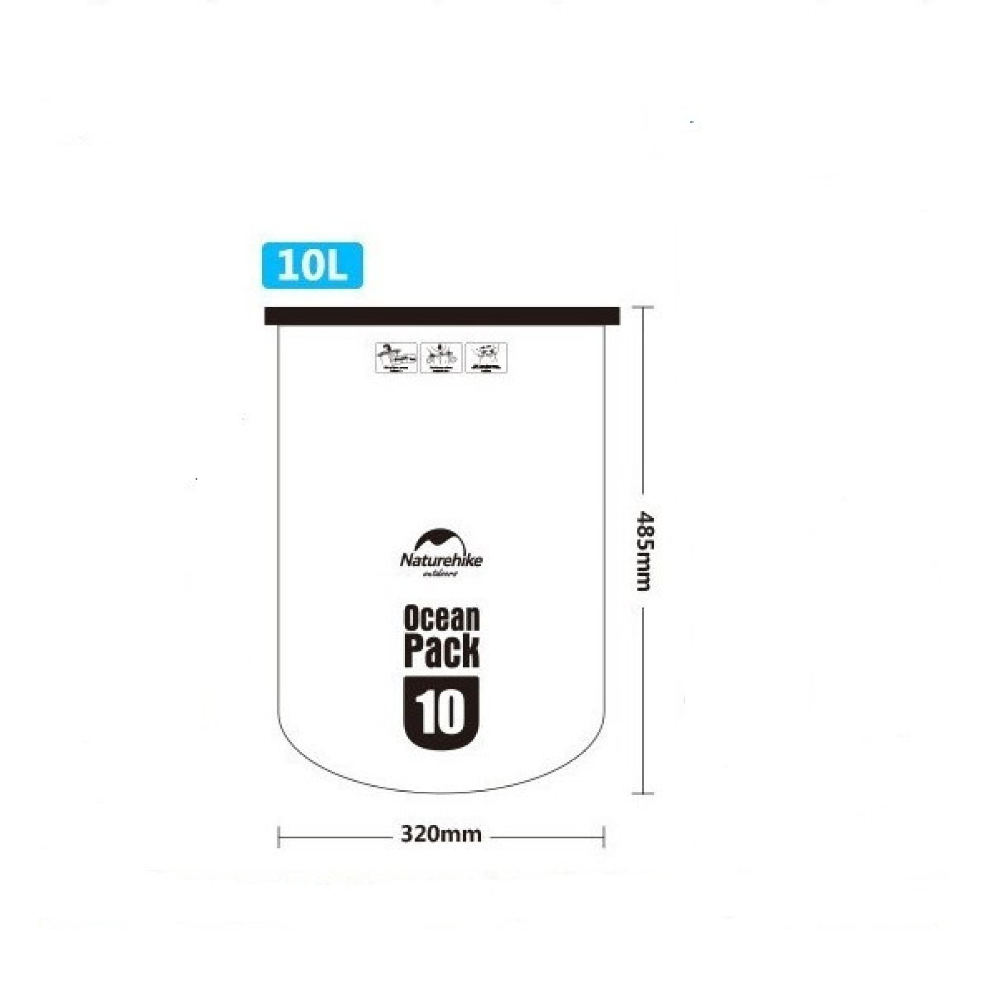 Водонепроницаемая сумка с ремешком Naturehike 10 л салатовая FS15M010-J. - 6 Водонепроницаемая сумка с ремешком Naturehike 10 л салатовая FS15M010-J. - 6 - Robinzon.ua