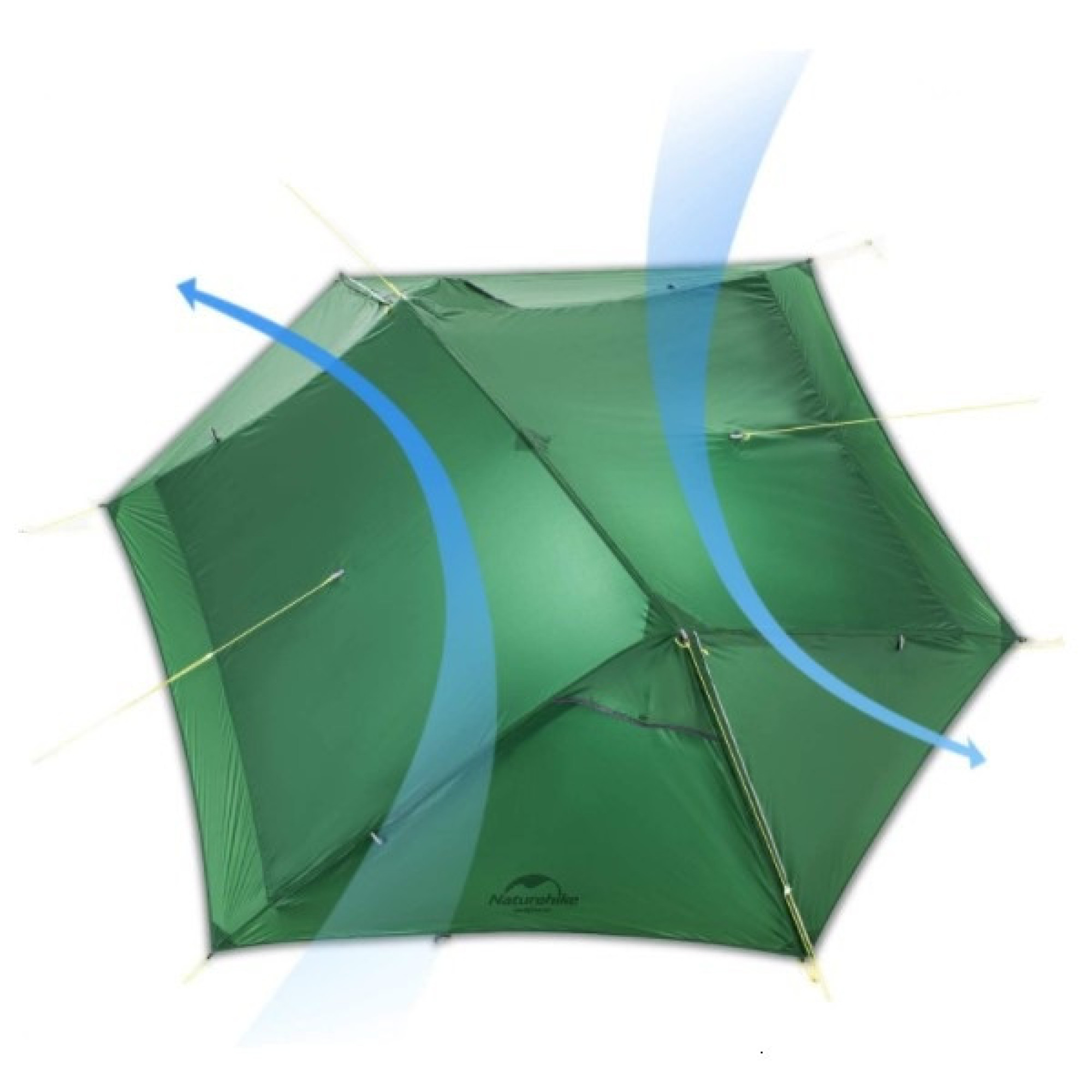 Двомісний намет Naturehike Force UL 2 зелений NH20ZP080 - 2 - Robinzon.ua