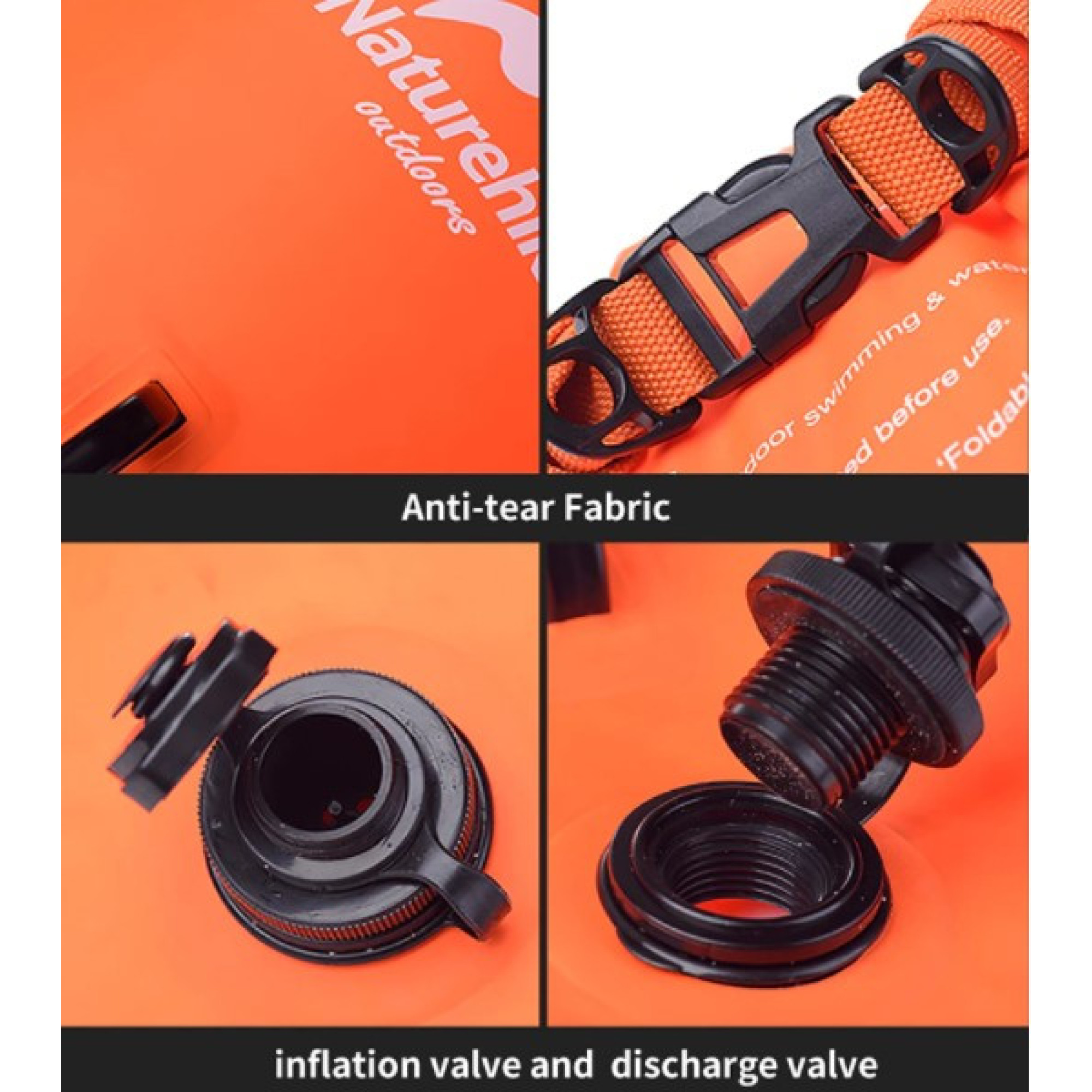 Буй-гермомешок Naturehike 28 л, оранжевый NH17S001-G. - 6 - Robinzon.ua