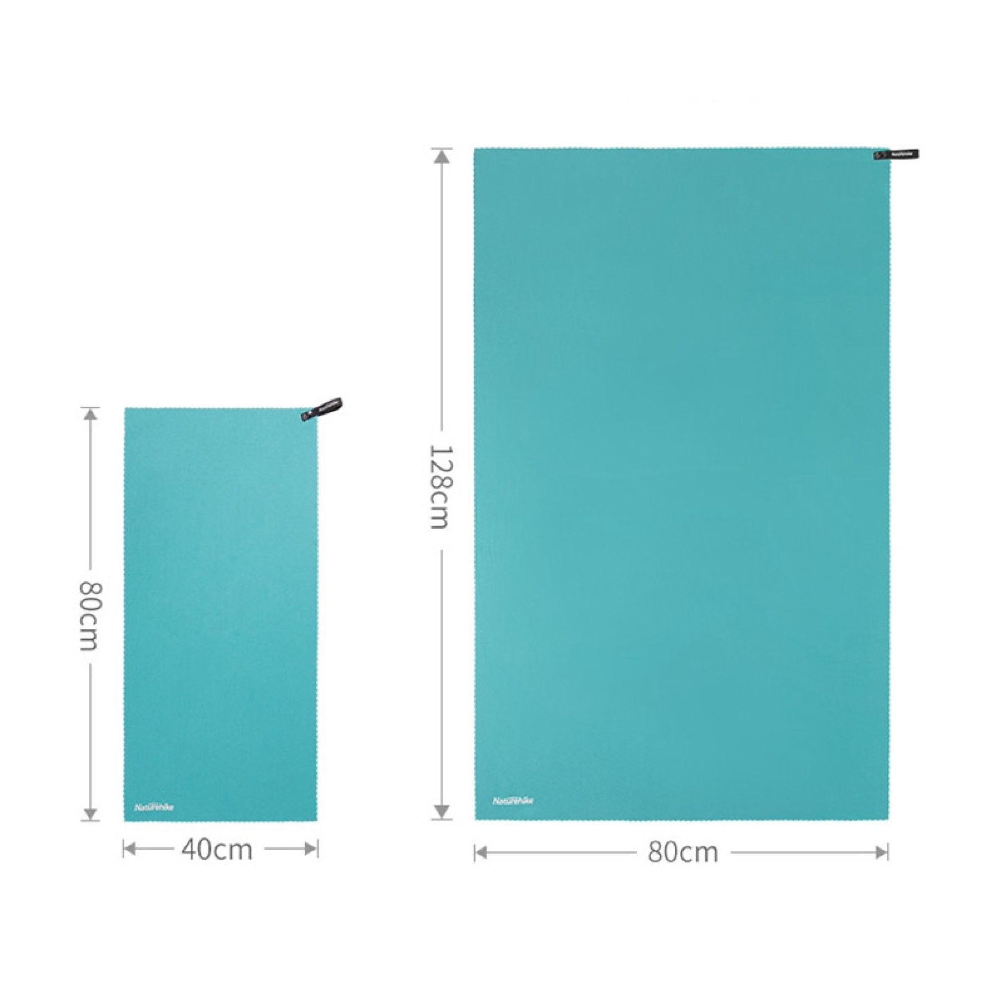 Рушник Naturehike MJ01 розмір 80 х 40 см, бірюзовий NH19Y001-J - 2 - Robinzon.ua