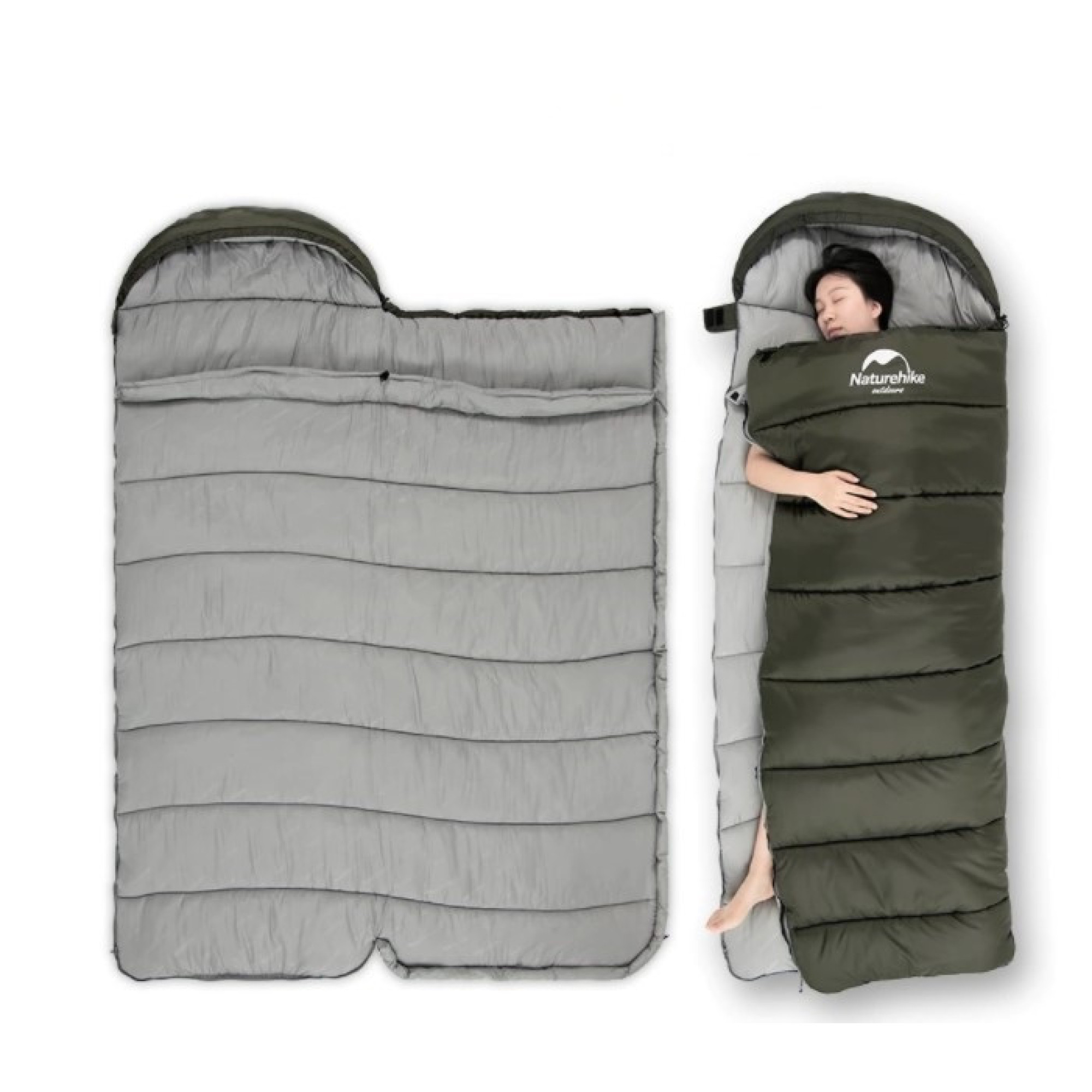 Спальник Naturehike U150, хакі NH20MSD07 - 5 - Robinzon.ua
