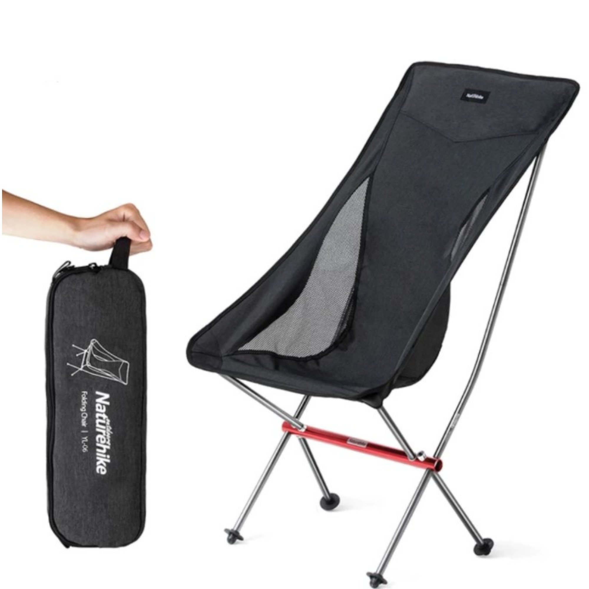Розкладне крісло Naturehike YL06 чорне NH18Y060-Z - 3 - Robinzon.ua