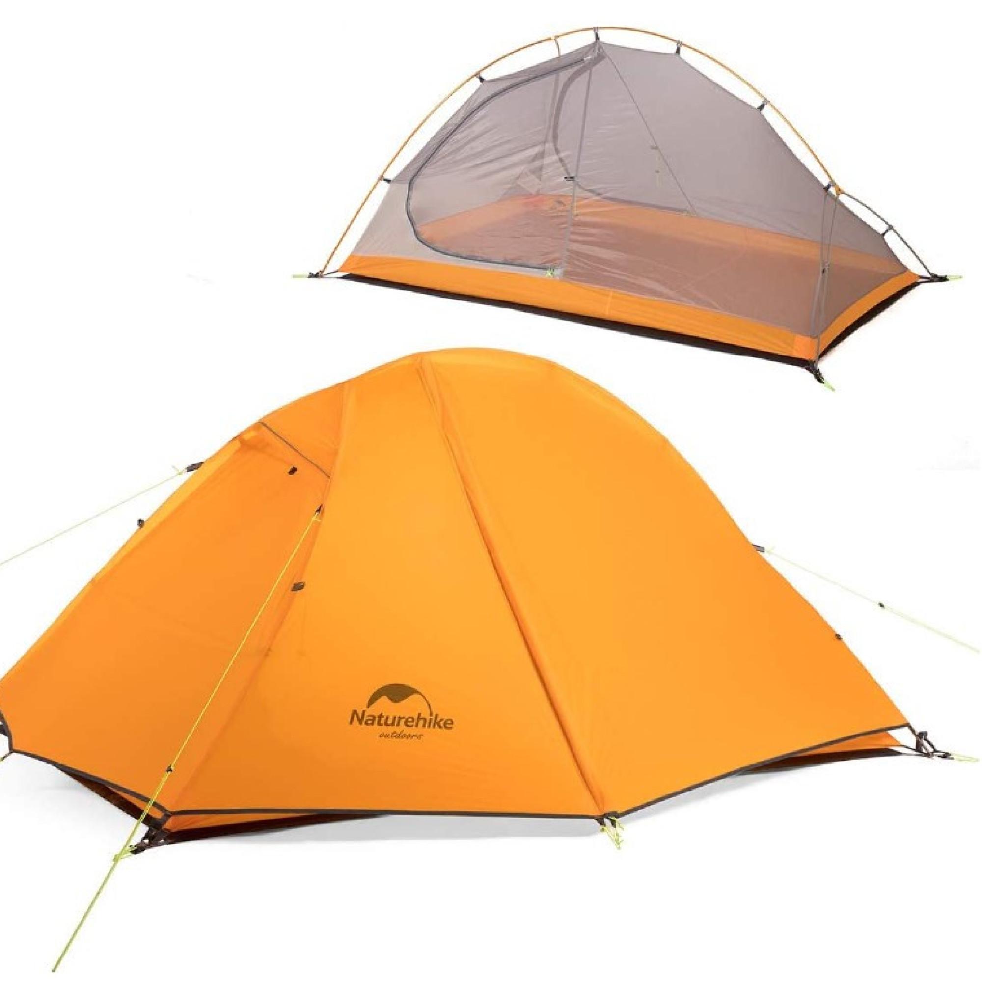 Двомісний намет Naturehike Cycling 2 помаранчевий NH18A180-D - 6 - Robinzon.ua