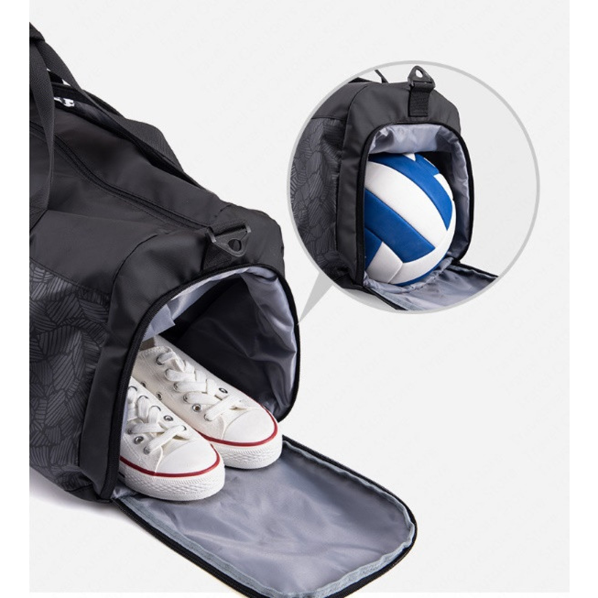 Спортивна сумка Naturehike розмір L сіра NH19SN002 - 3 - Robinzon.ua