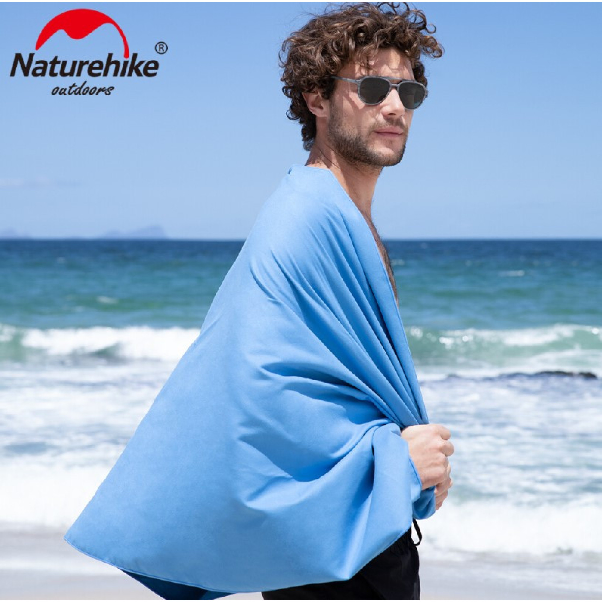 Рушник туристичний Naturehike 160 х 80 см чорний NH20FS009 - 2 - Robinzon.ua