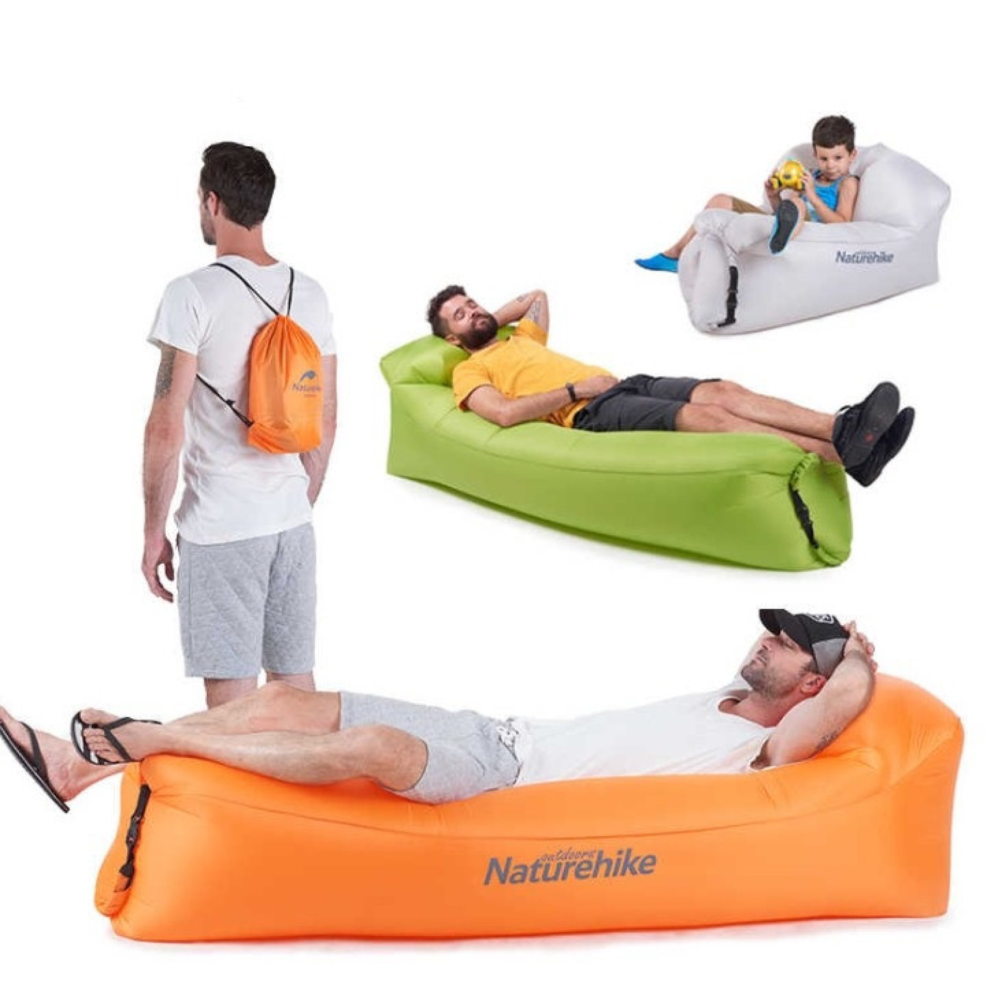 Ламзак-надувний диван Naturehike помаранчевий NH20FCD06 - 1 - Robinzon.ua