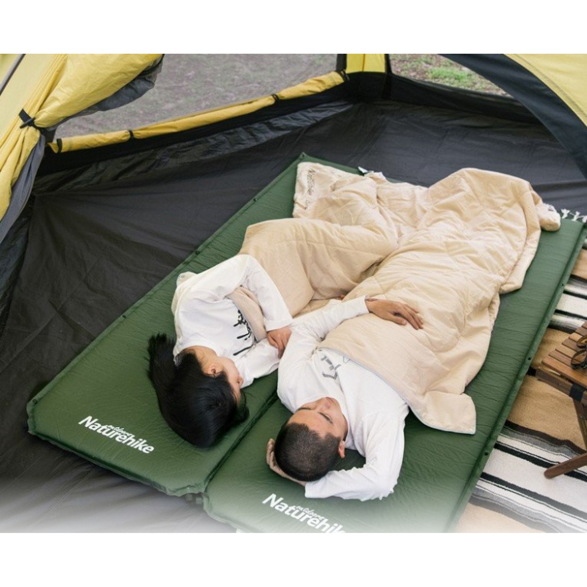 Коврик самонадувной Naturehike бежевый NH20DZ003. - 3 - Robinzon.ua