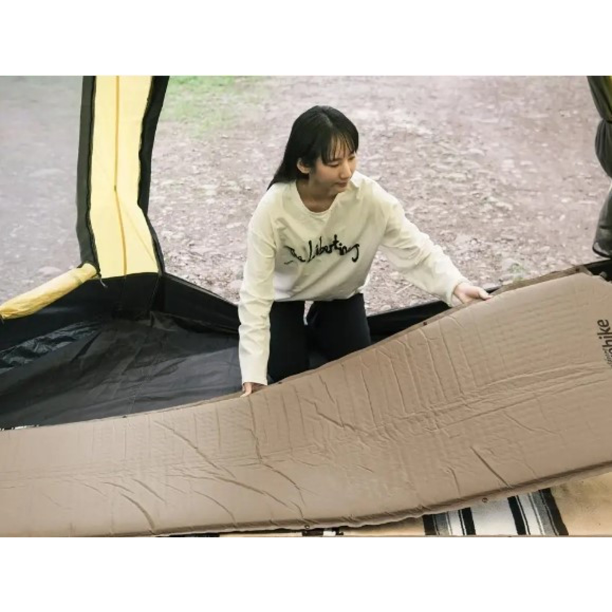 Коврик самонадувной Naturehike бежевый NH20DZ003. - 5 - Robinzon.ua