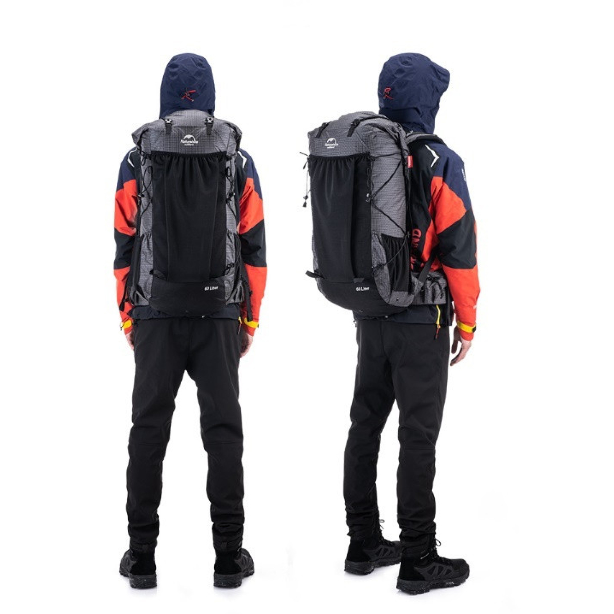 Рюкзак туристический Naturehike 60 + 5 л черный с серым NH19BP095 - 6 Рюкзак туристический Naturehike 60 + 5 л черный с серым NH19BP095 - 6 - Robinzon.ua