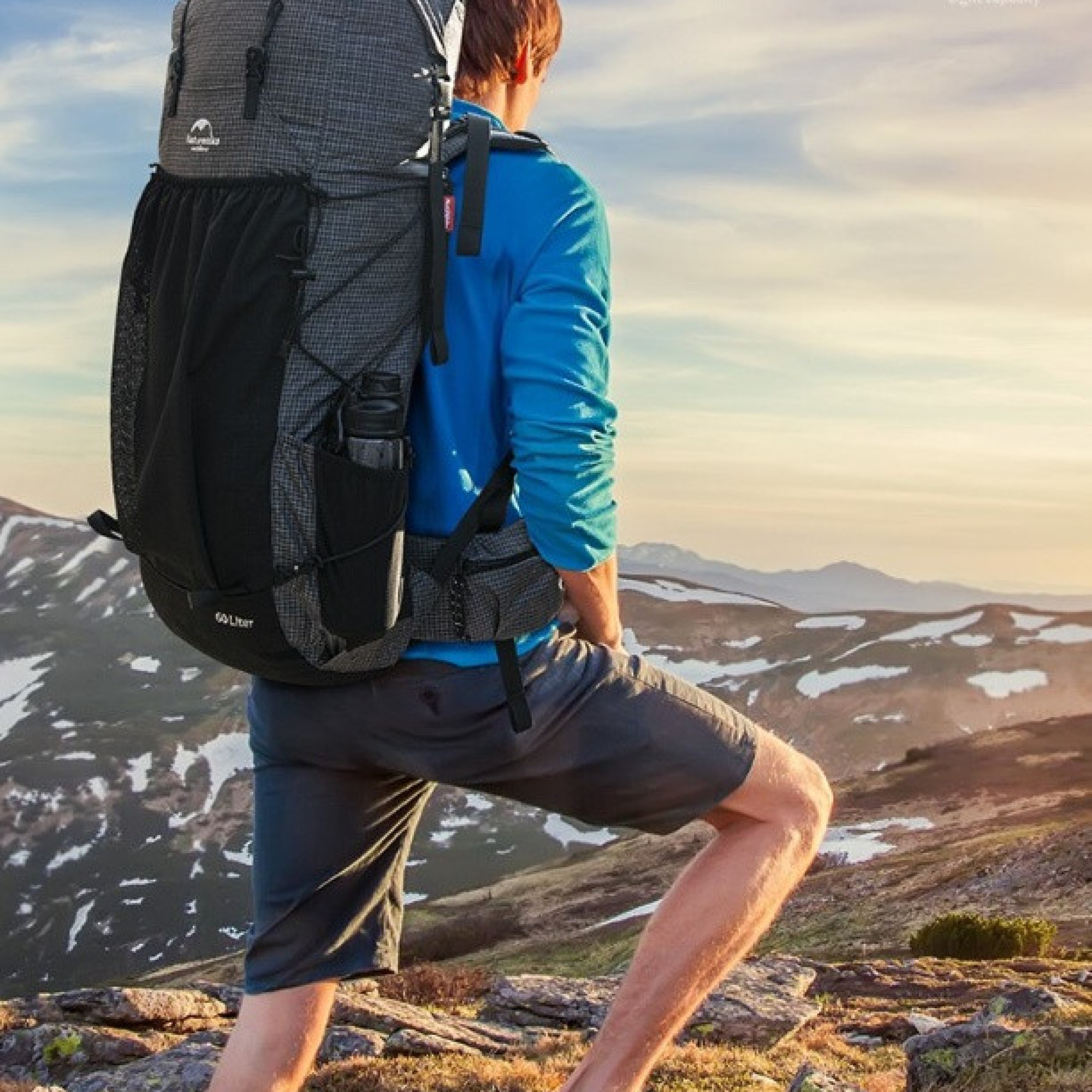 Рюкзак туристический Naturehike 60 + 5 л черный с серым NH19BP095 - 4 Рюкзак туристический Naturehike 60 + 5 л черный с серым NH19BP095 - 4 - Robinzon.ua