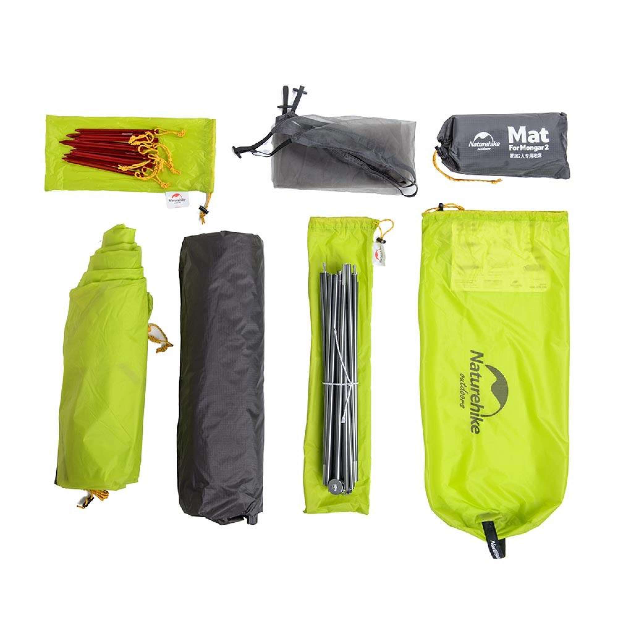 Двомісний намет Naturehike Mongar 2 темно-салатовий NH17T007-M - 4 - Robinzon.ua