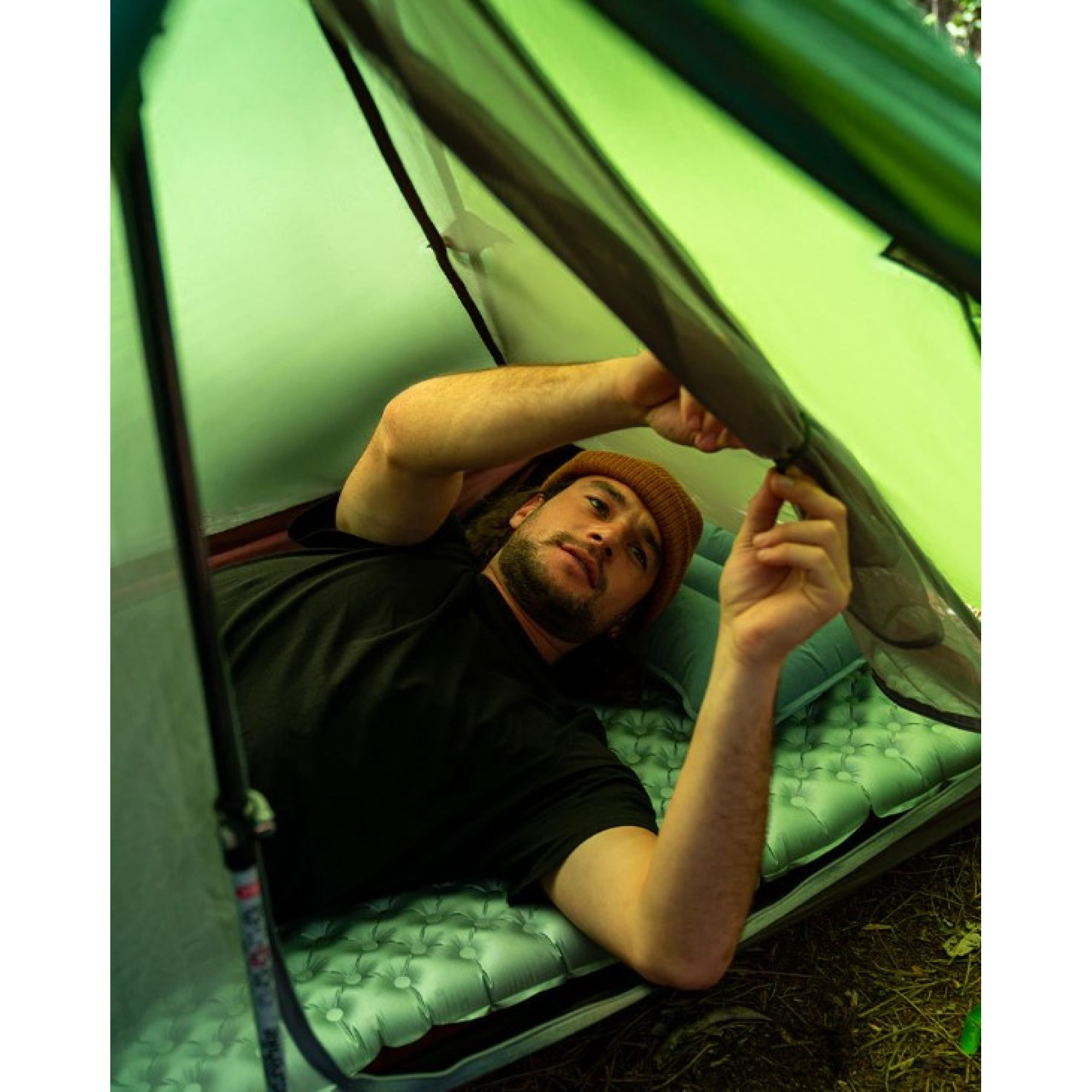 Одноместная палатка Naturehike Spire 1 20D нейлон зеленый NH17T030-L. - 3 - Robinzon.ua