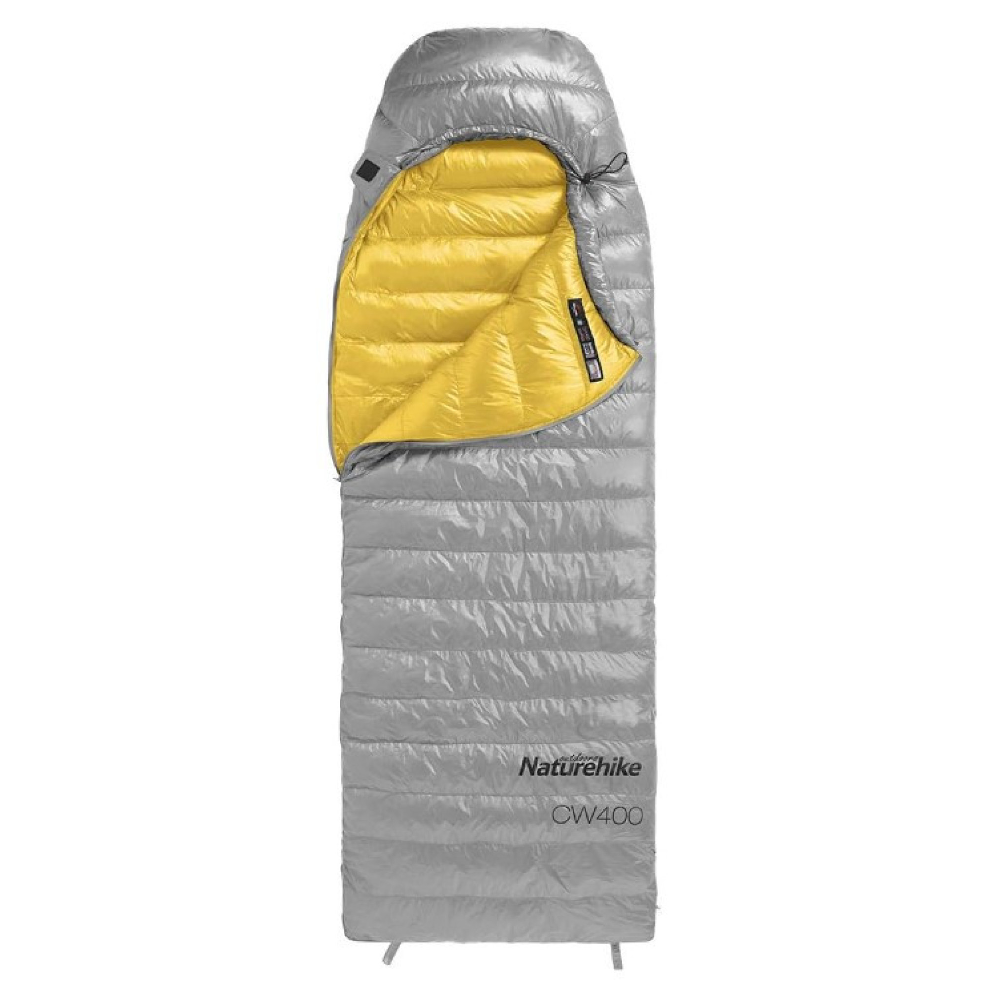 Спальник пуховий Naturehike CW400 розмір L сірий NH18C400-D - Robinzon.ua