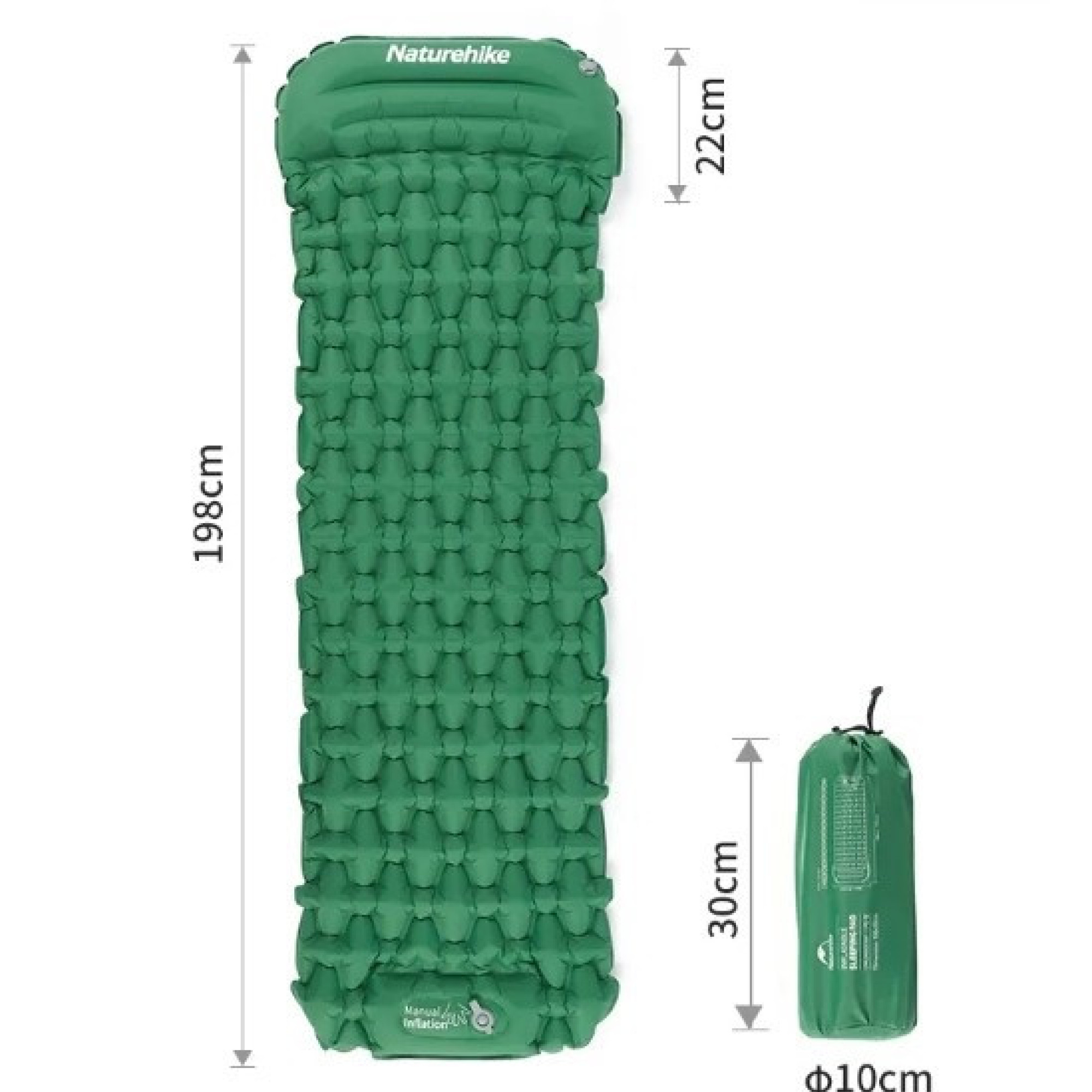 Килимок надувний з подушкою з помпою для надування Naturehike синій CNK2300DZ0001 - 6 Килимок надувний з подушкою з помпою для надування Naturehike синій CNK2300DZ0001 - 6 - Robinzon.ua