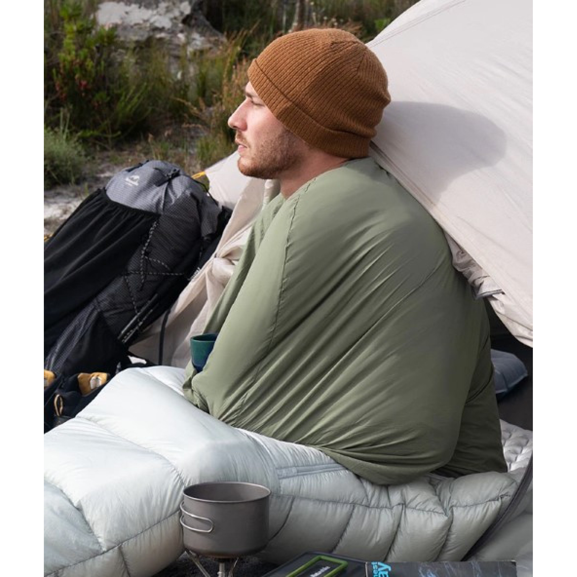 Вкладыш в спальный мешок Naturehike дымчато-голубой CNH22SD016. - 1 - Robinzon.ua