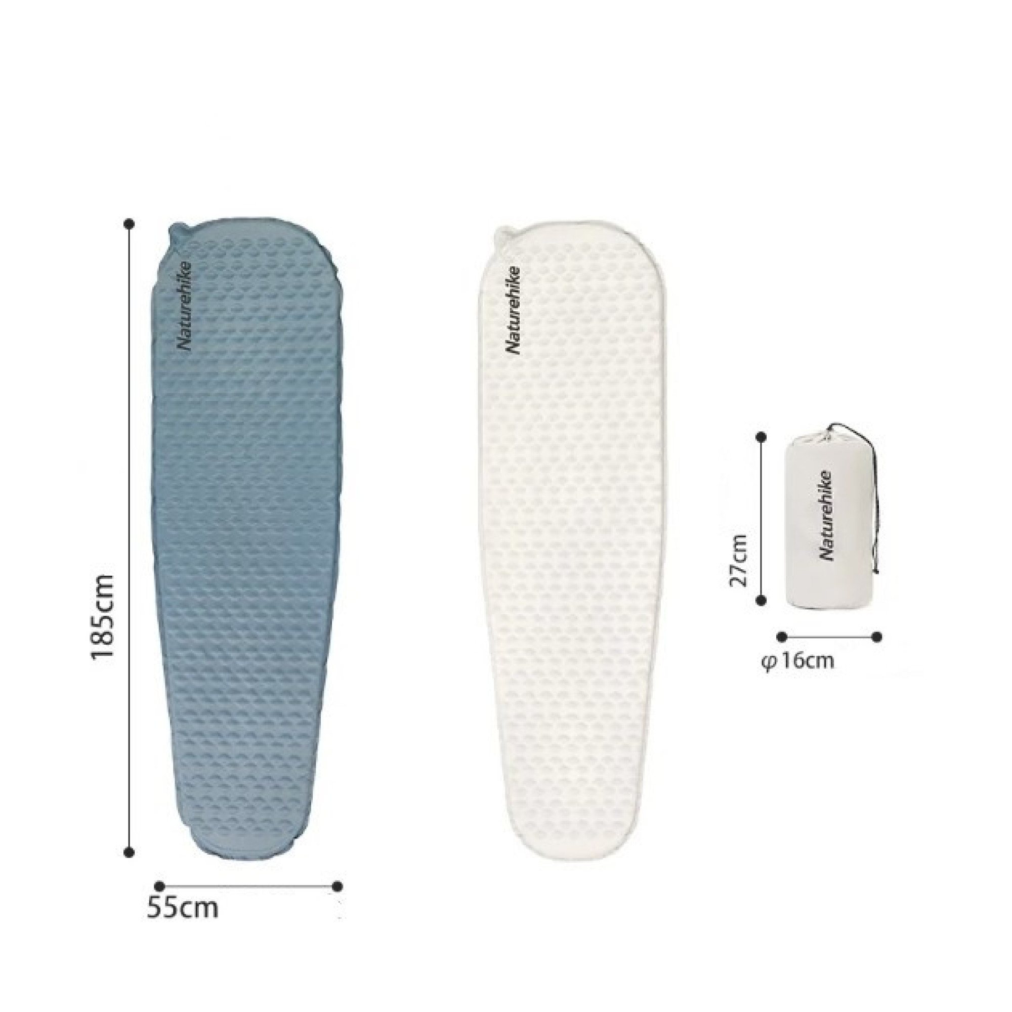 Самонадувной коврик Naturehike серый CNK2300DZ013. - 4 - Robinzon.ua