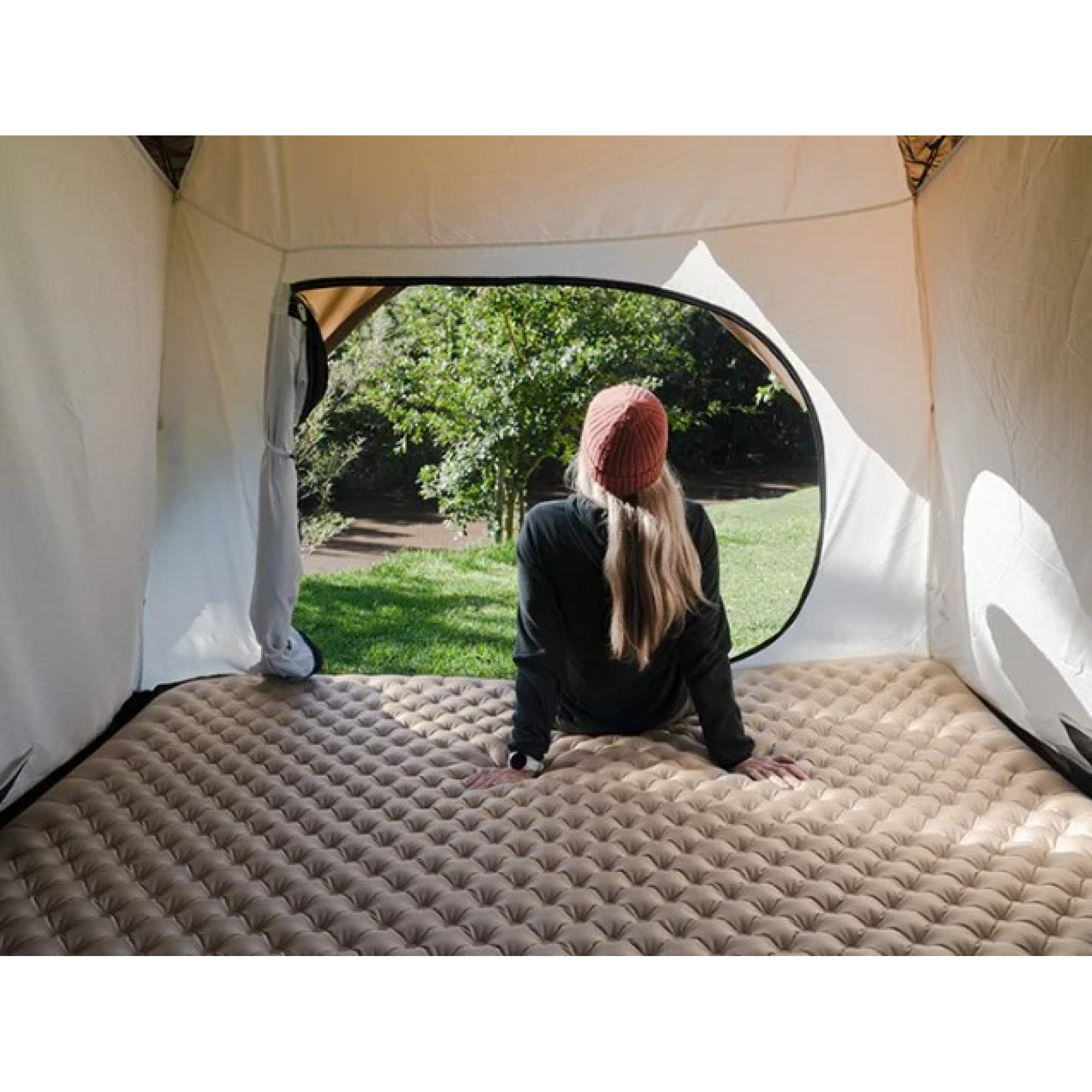 Двухместный надувной коврик Naturehike R Value: 4,8, размер 205 х 150 х 15 см цвет хаки CNK2300DZ011. - 2 - Robinzon.ua