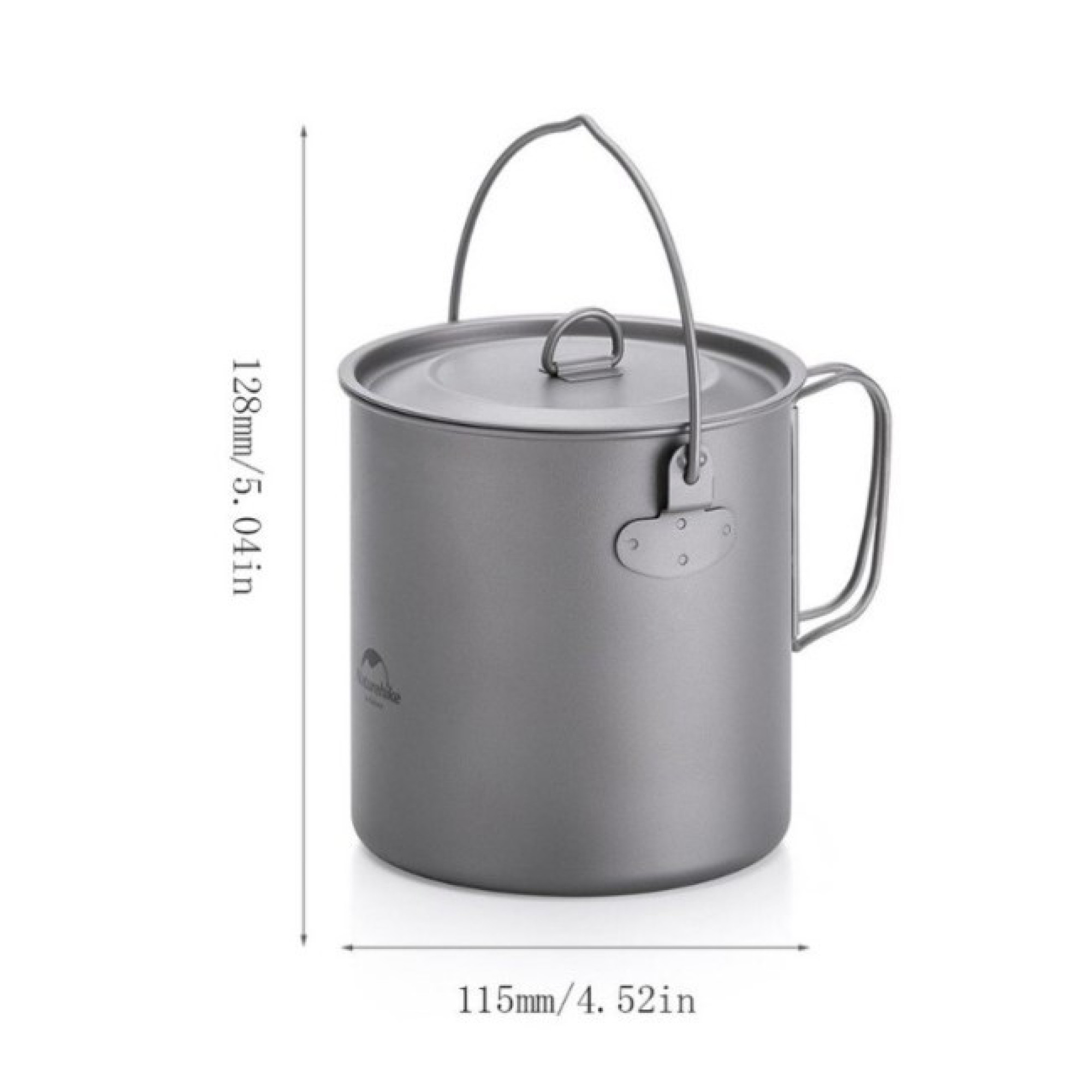 Титановый котелок Naturehike 1250 мл NH18T303-C. - 2 - Robinzon.ua