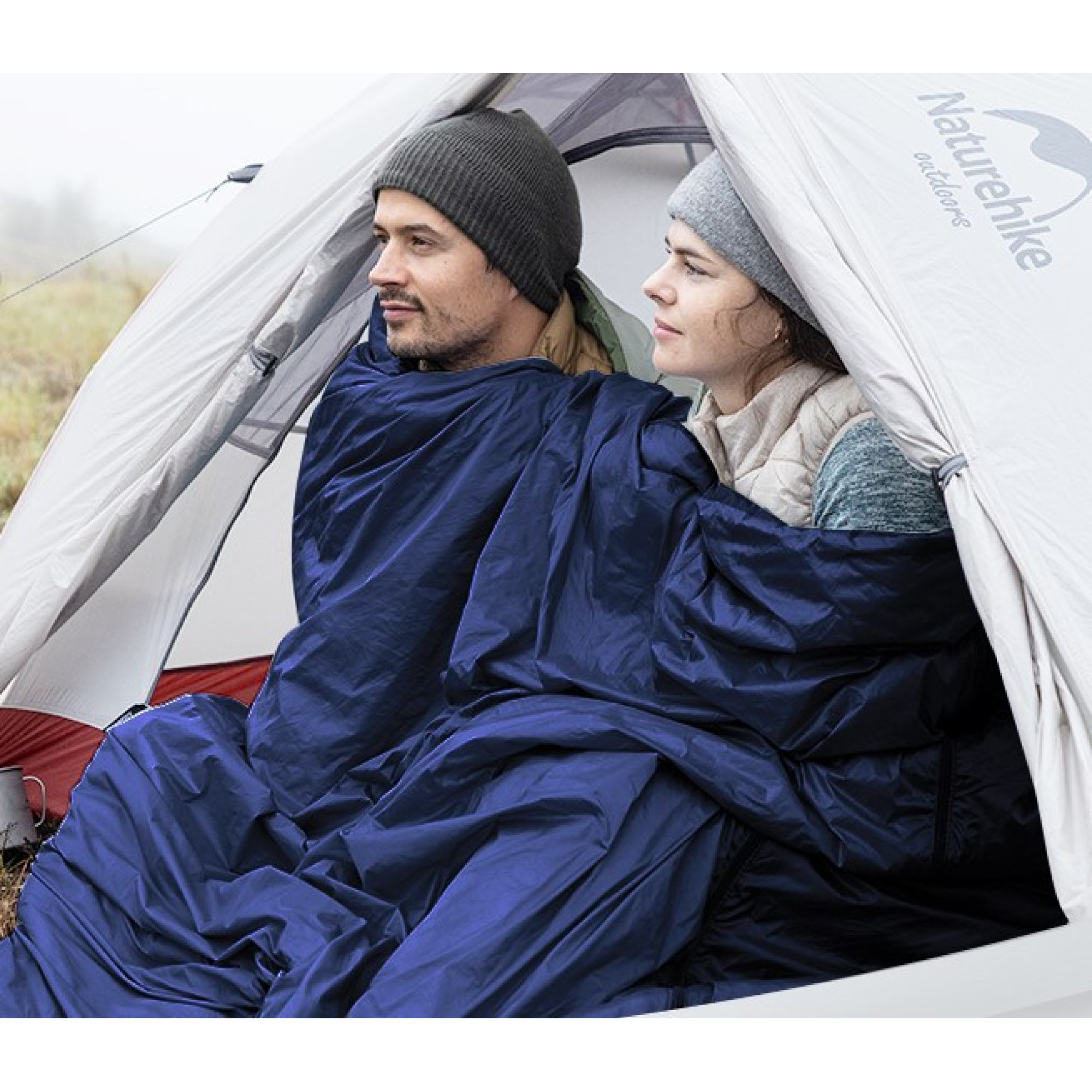 Спальный мешок Naturehike LW180 синий размер М NH21MSD09. - 2 - Robinzon.ua