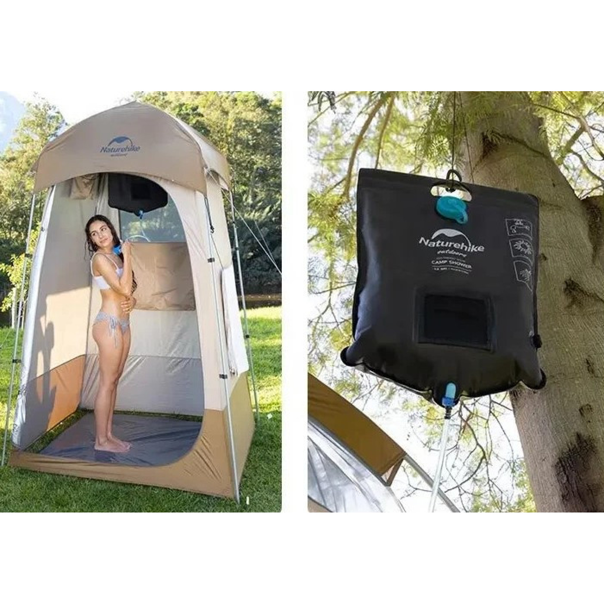 Душ кемпінговий Naturehike об'ємом 20 л NH21SJ032 - 1 - Robinzon.ua