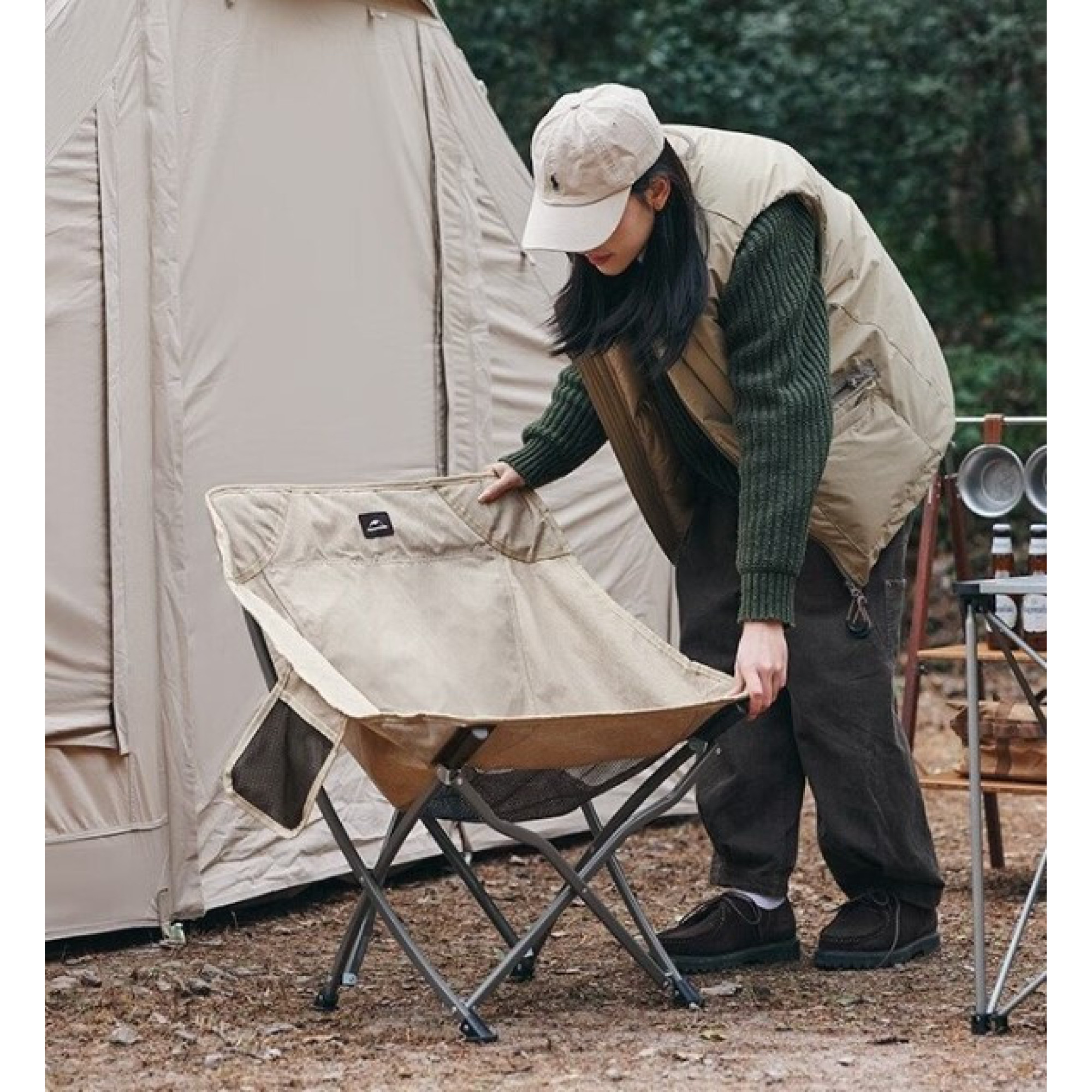 Розкладне крісло Naturehike YL04 бежеве NH18X004-Y - 4 - Robinzon.ua