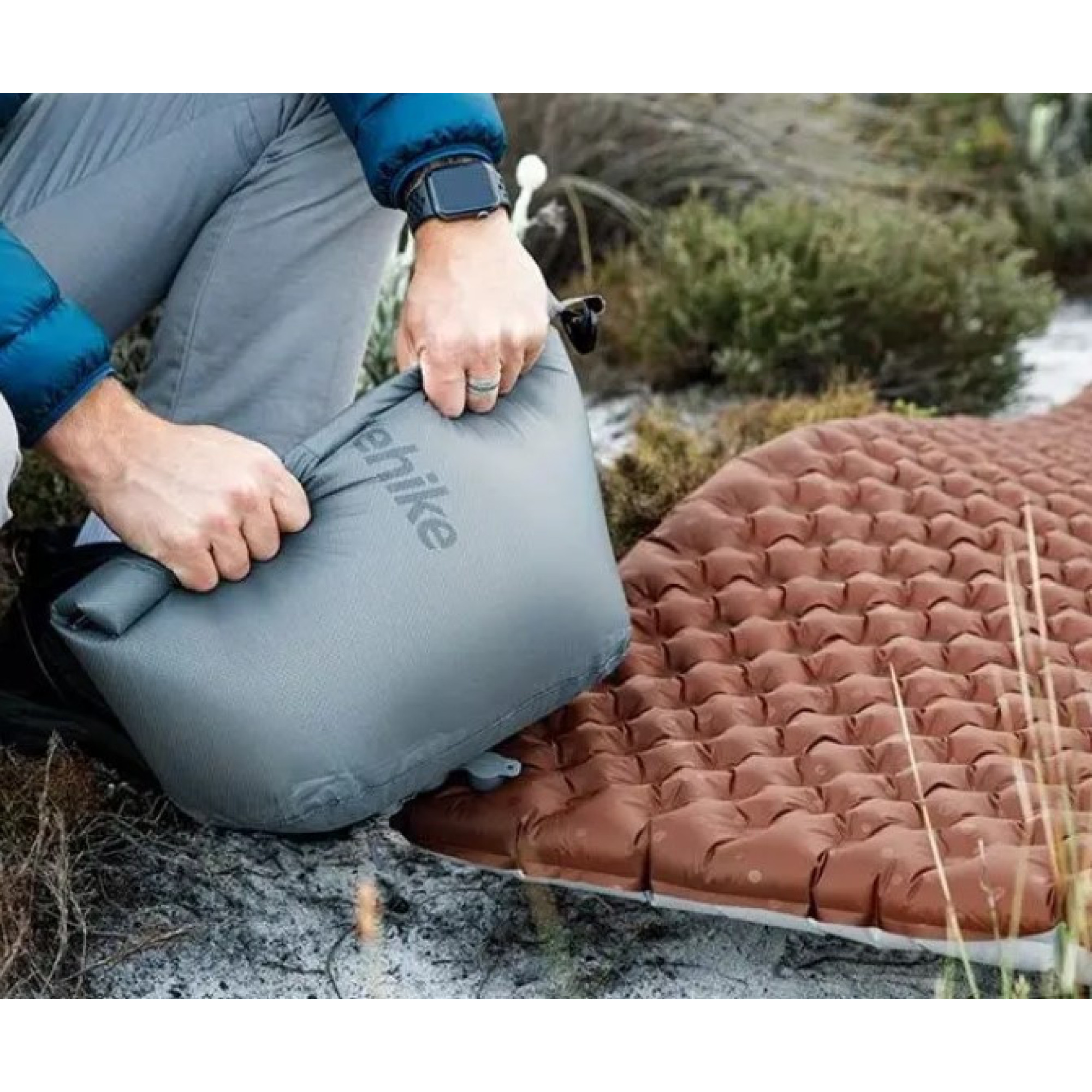 Надувной коврик Naturehike R Value: 5,8 размер: 183 х 64 х 8 см светло-серый CNH22DZ016. - 5 Надувной коврик Naturehike R Value: 5,8 размер: 183 х 64 х 8 см светло-серый CNH22DZ016. - 5 - Robinzon.ua