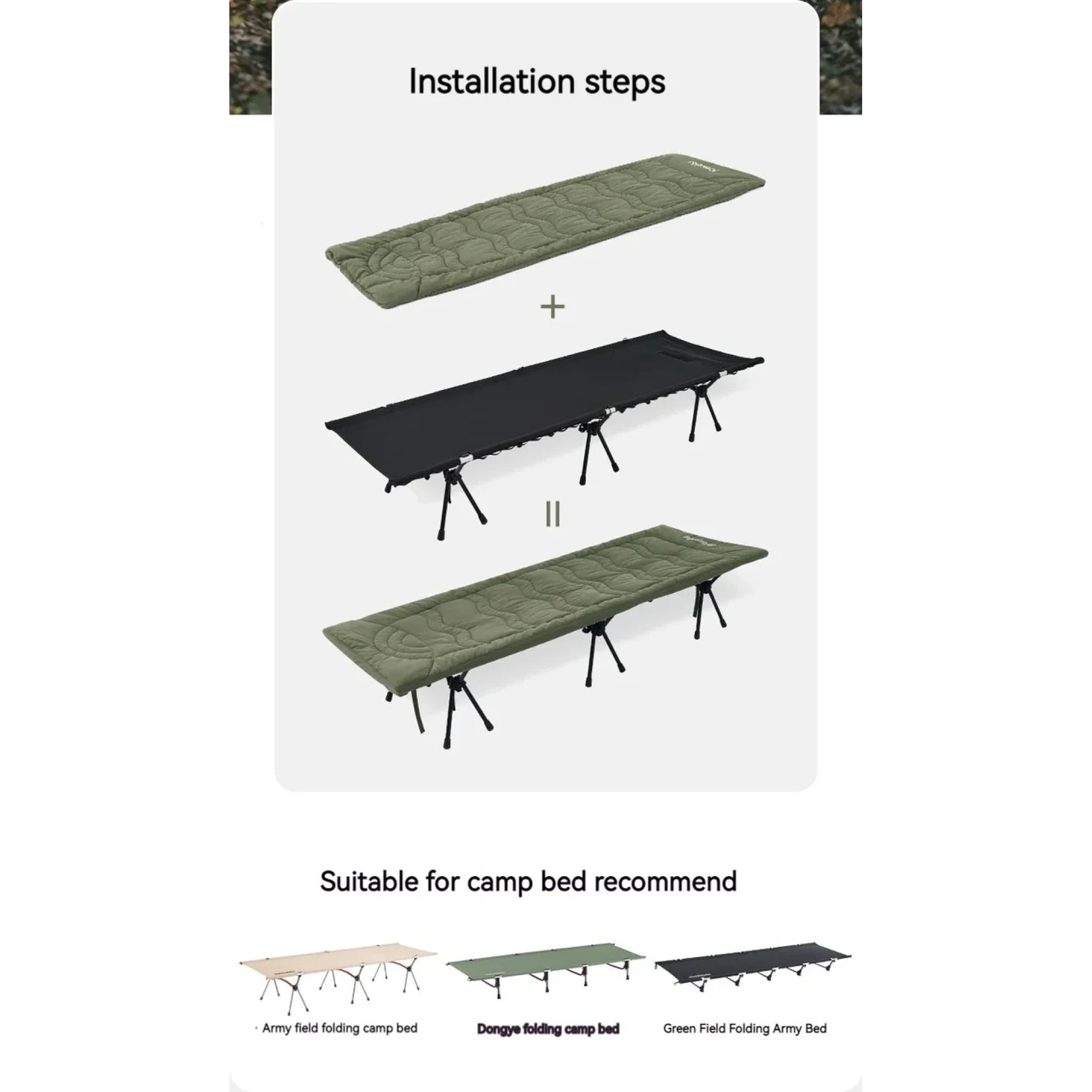 Матрац для розкладного ліжка Naturehike розмір 190 x 67 см зелений CNK2300DZ022 - 4 - Robinzon.ua