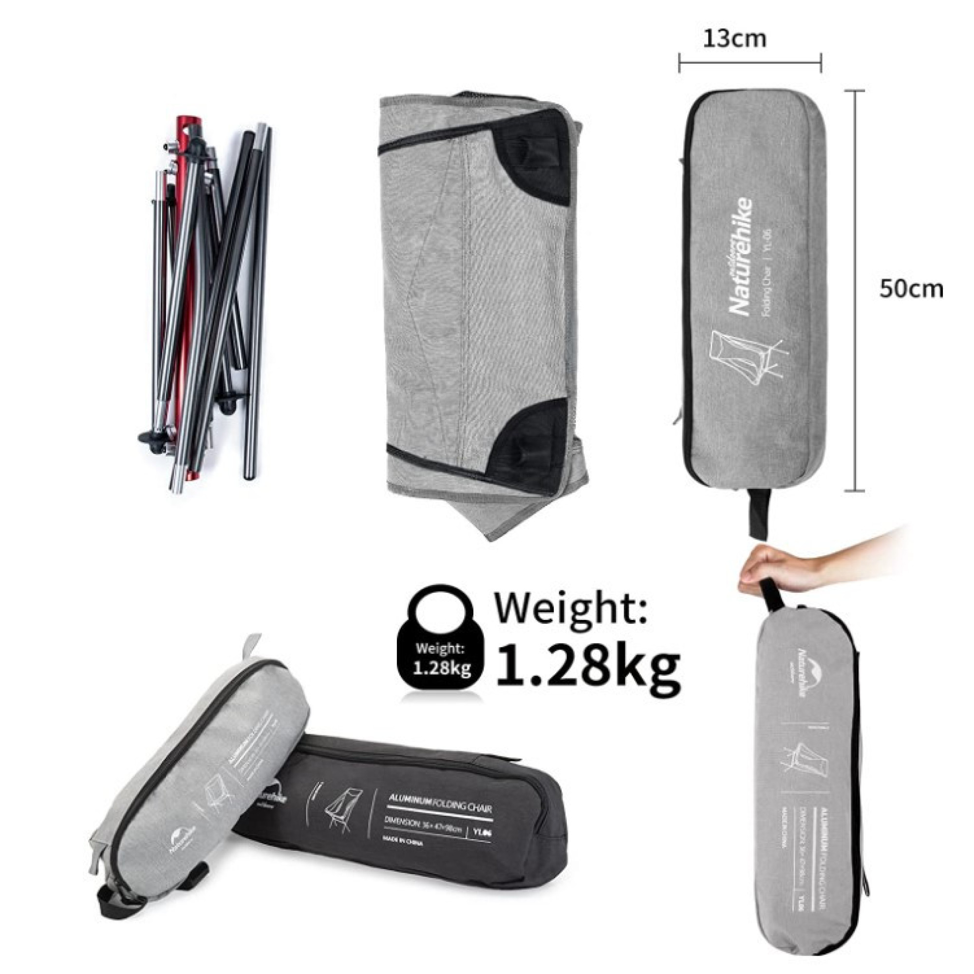 Розкладне крісло Naturehike YL06 бежеве NH18Y060-Z - 4 - Robinzon.ua