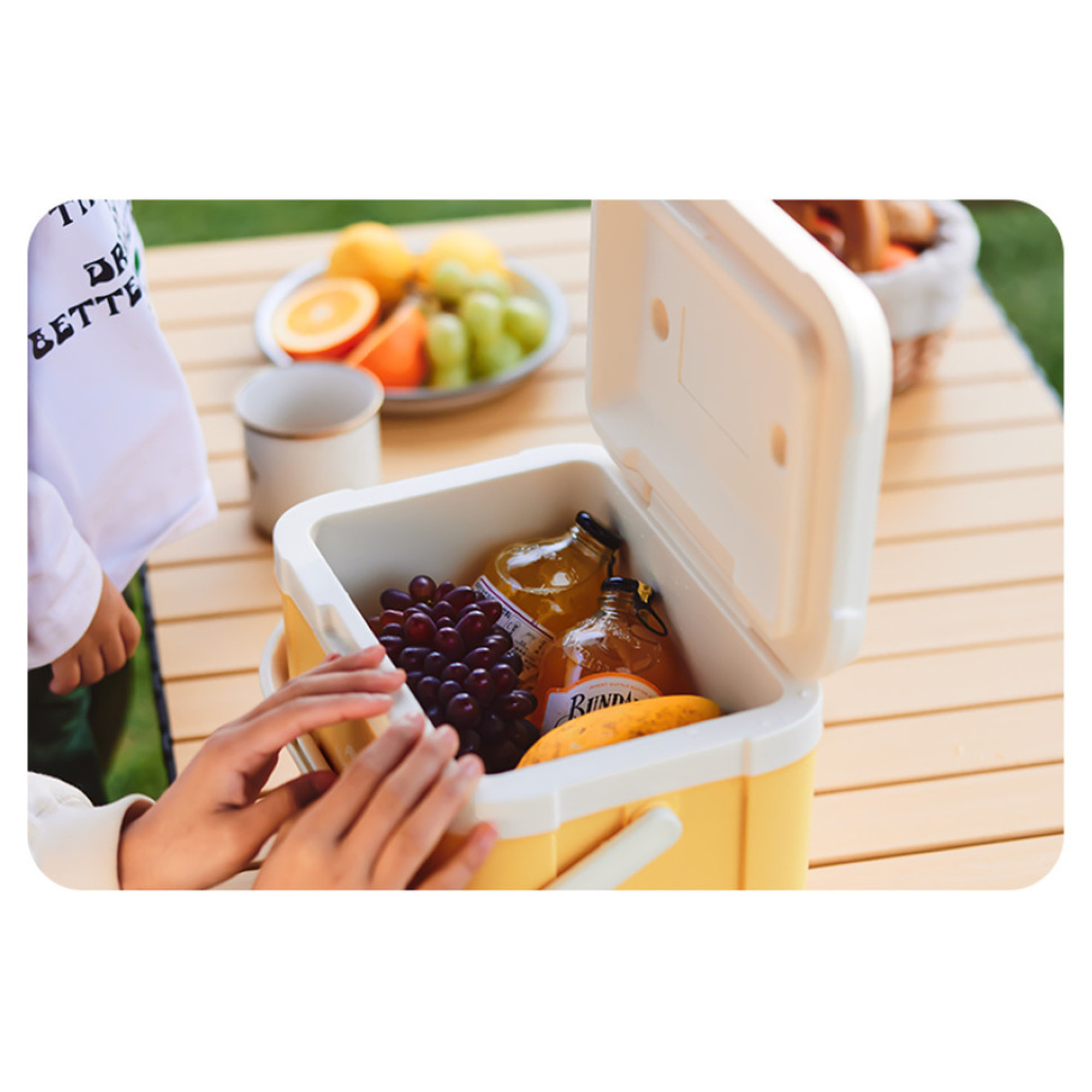 Туристичний холодильник Naturehike CNK2450CF012, 5 л, бежевий - 2 - Robinzon.ua