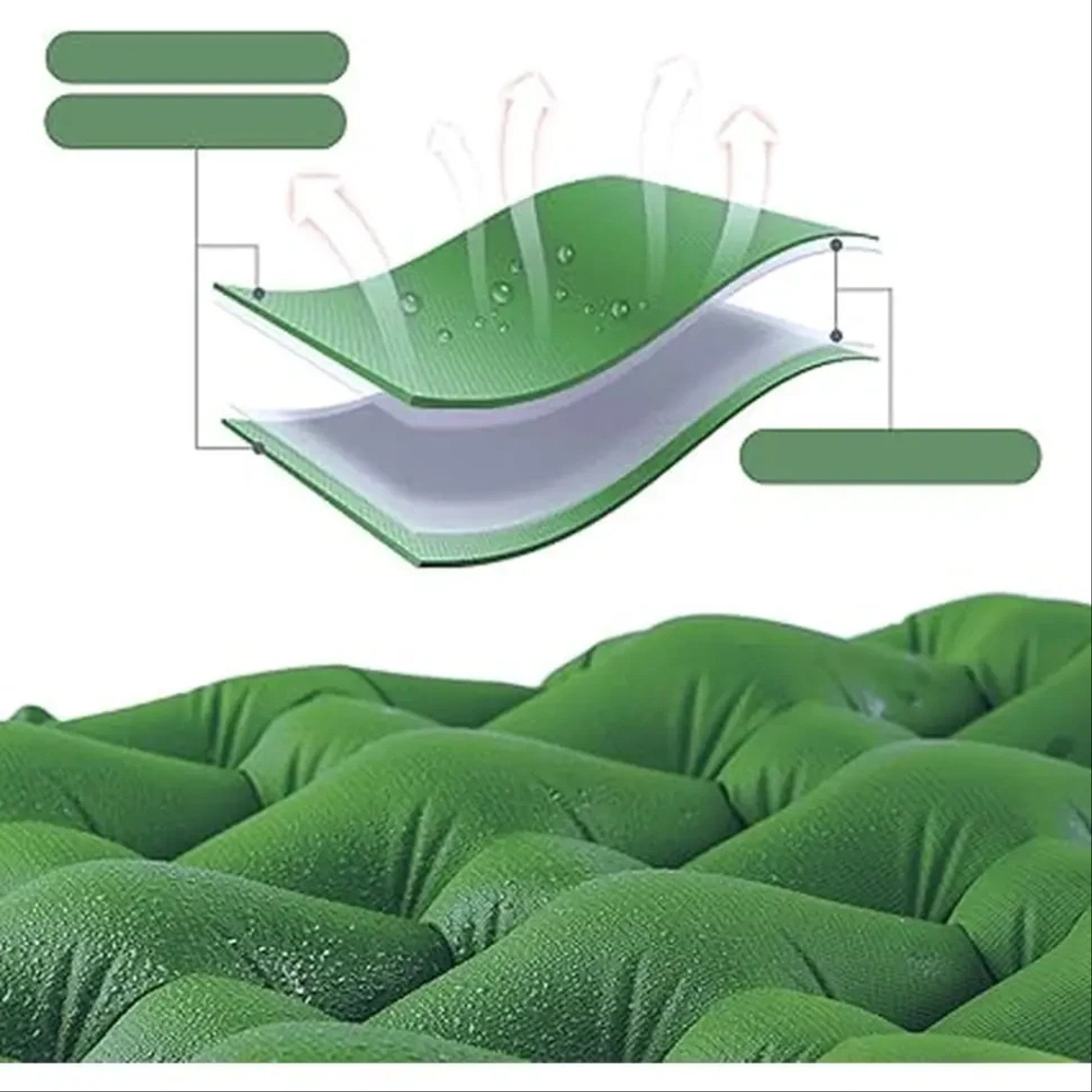 Надувной Коврик Naturehike зеленый NH19Z032-P - 4 - Robinzon.ua