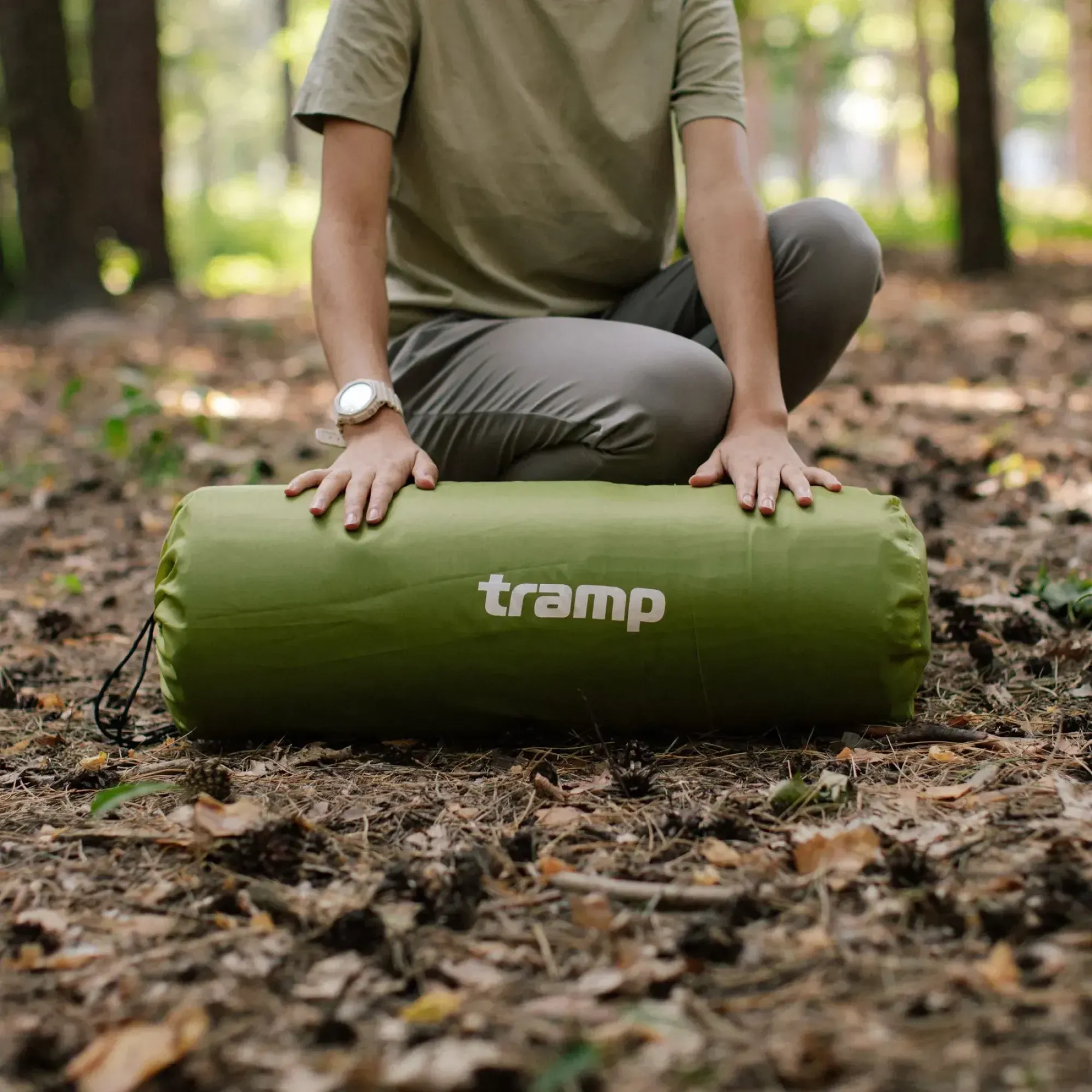 Коврик самонадувающийся Tramp Comfort UTRI-016 195x55x9 см Dark Olive - 7 - Robinzon.ua