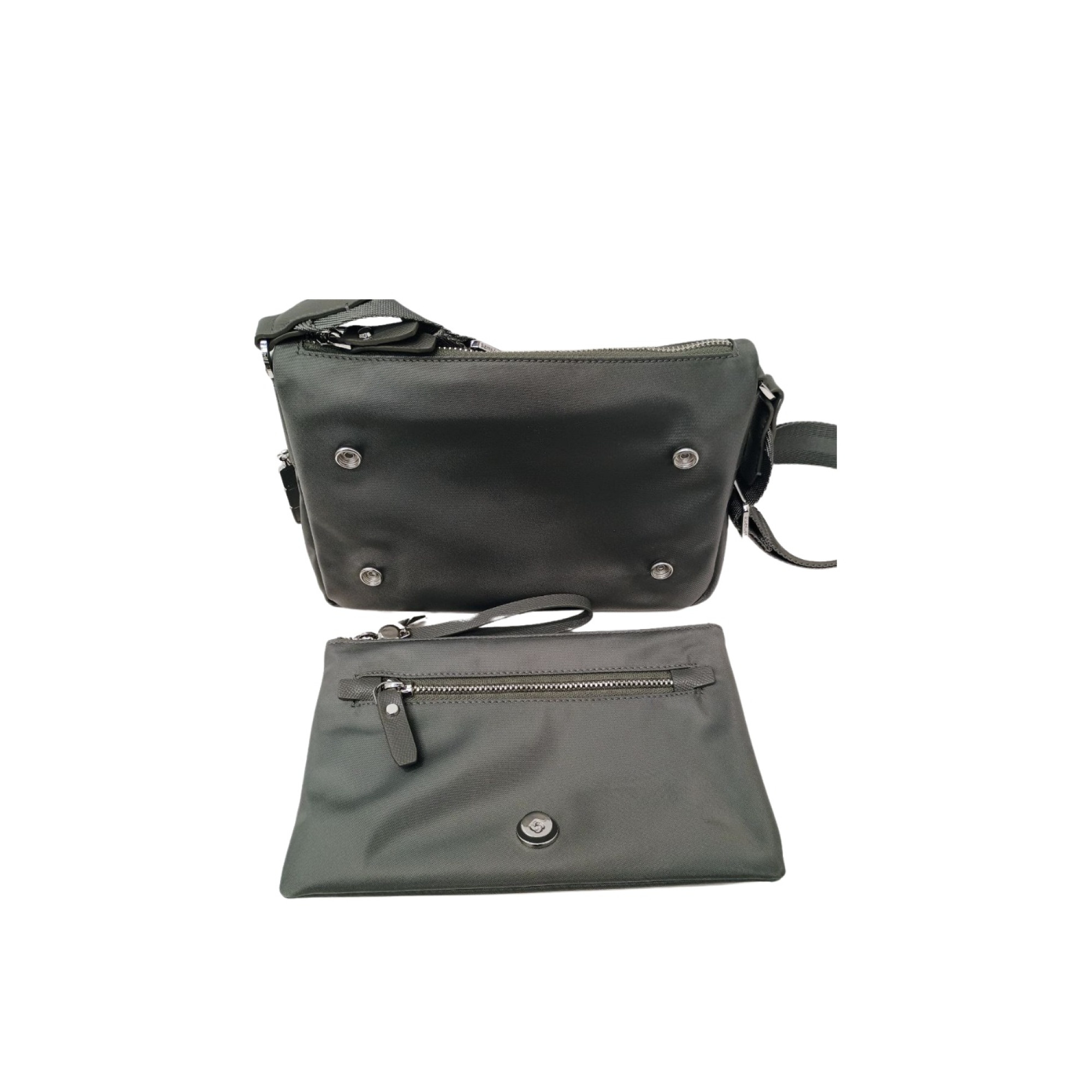 Плечова сумка KARISSA EVO GUNMETAL GREEN - 2 - Robinzon.ua