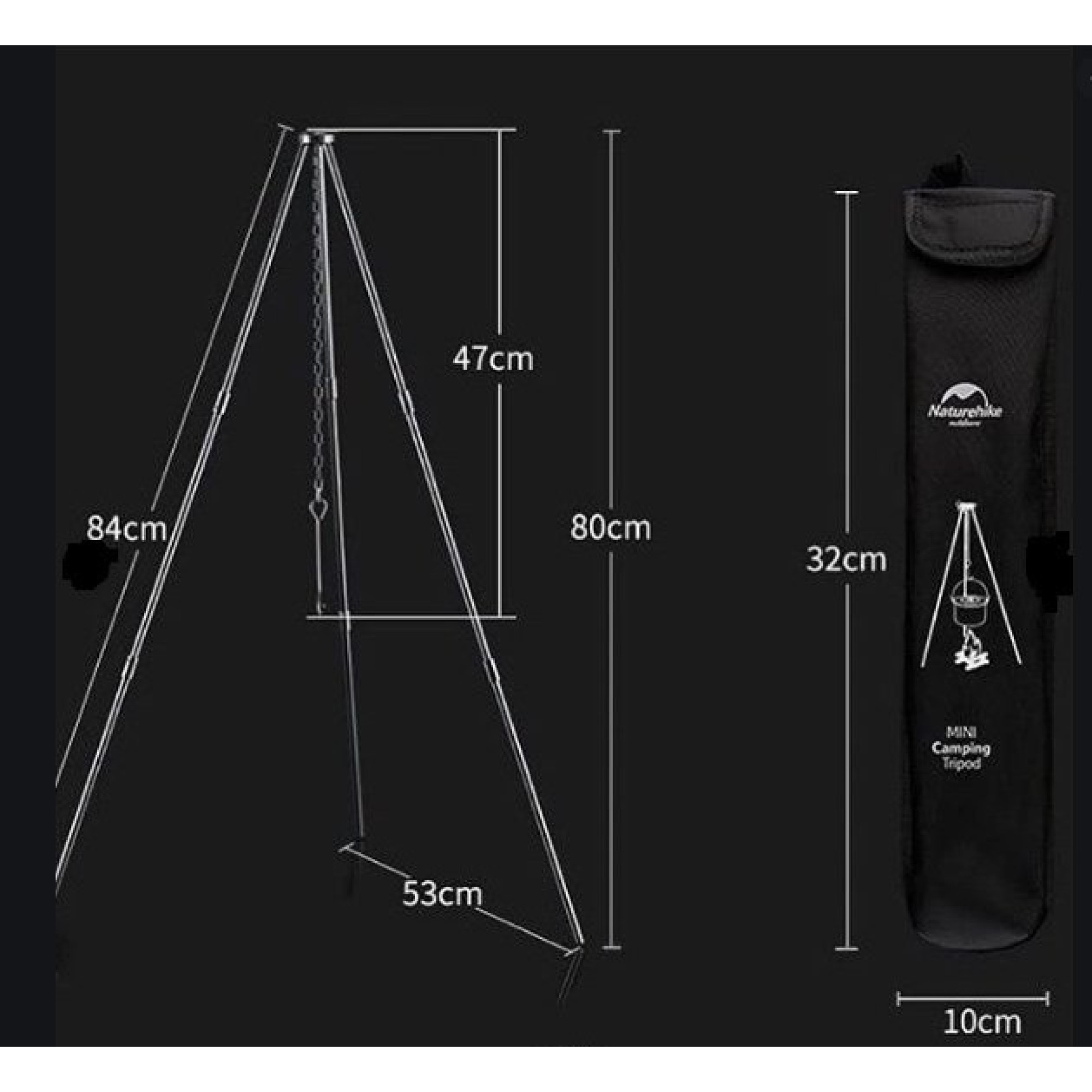 Тринога для котла Naturehike NH17S00S-G - 4 - Robinzon.ua
