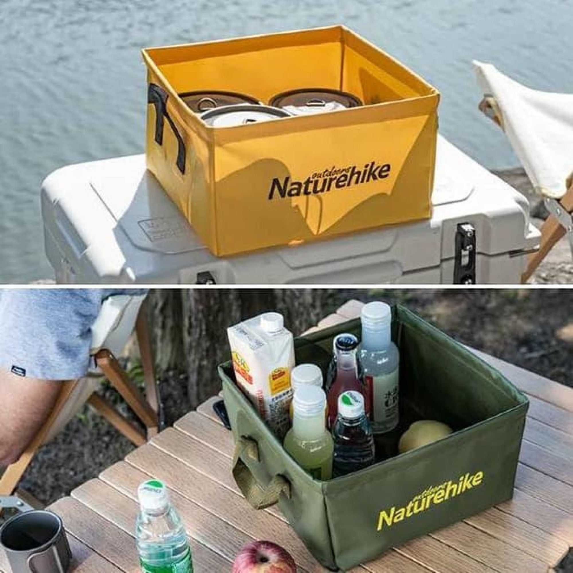 Складное ведро Naturehike на 13 л зеленое NH19SJ007. - 2 - Robinzon.ua