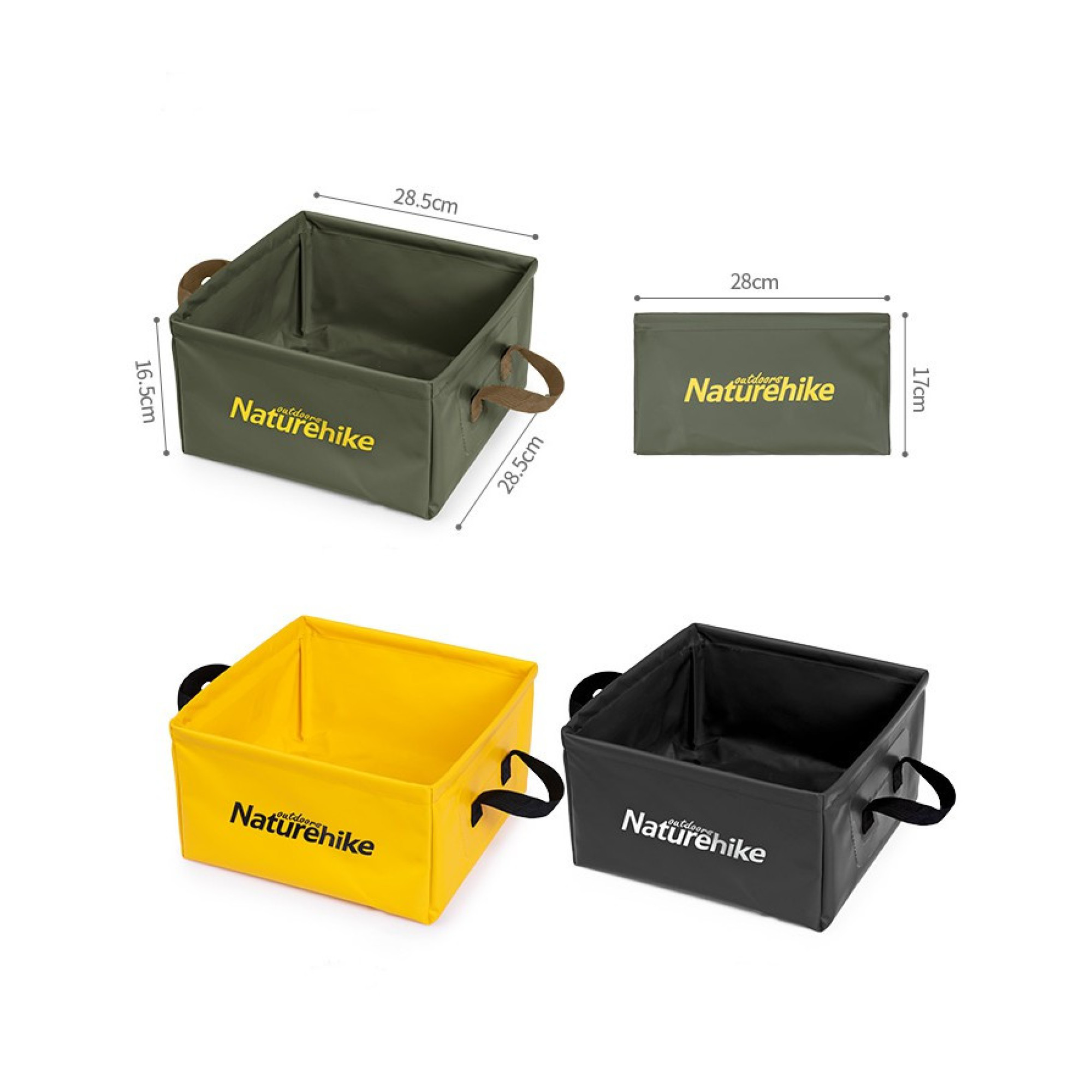 Складное ведро Naturehike на 13 л желтое NH19SJ007. - 1 - Robinzon.ua